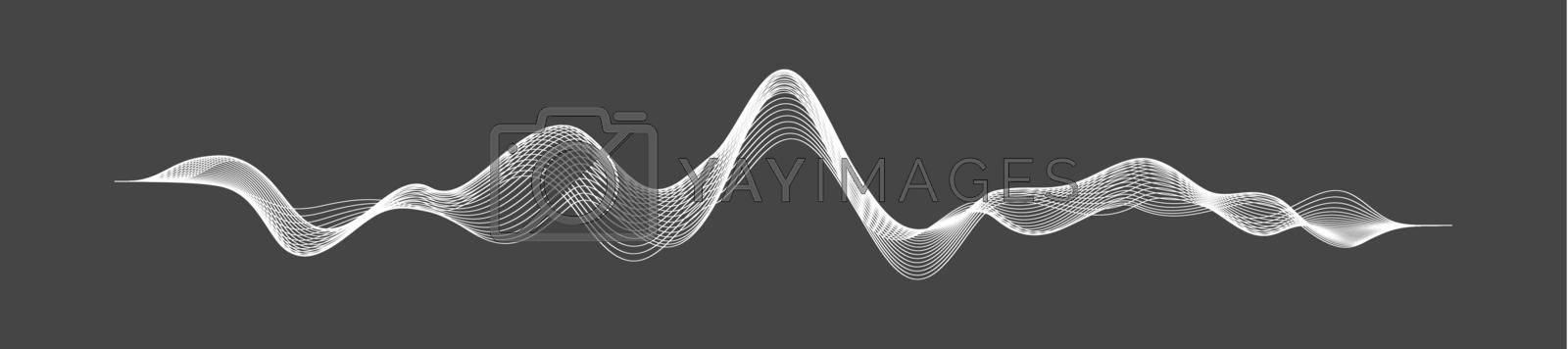 Royalty free image of Radio waves vector. Radio frequency identification. Wireless communication. Sound waves abstract vector illustration by DmytroRazinkov