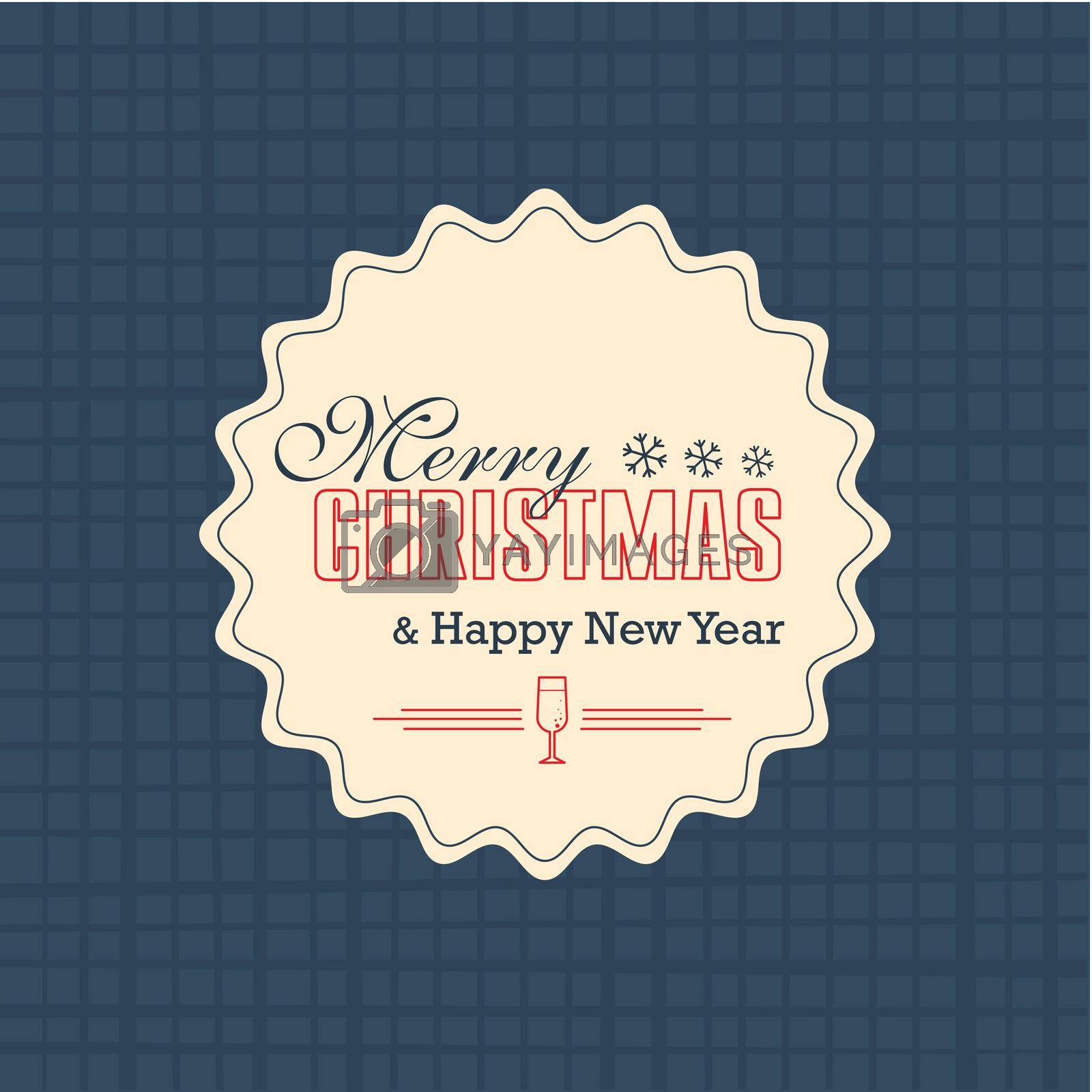 Royalty free image of Merry Christmas Card label by nosik
