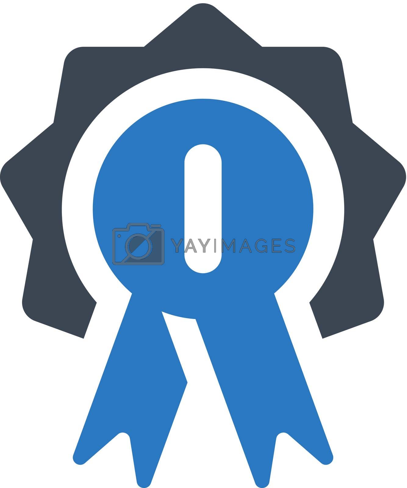 Royalty free image of First place badge icon by delwar018