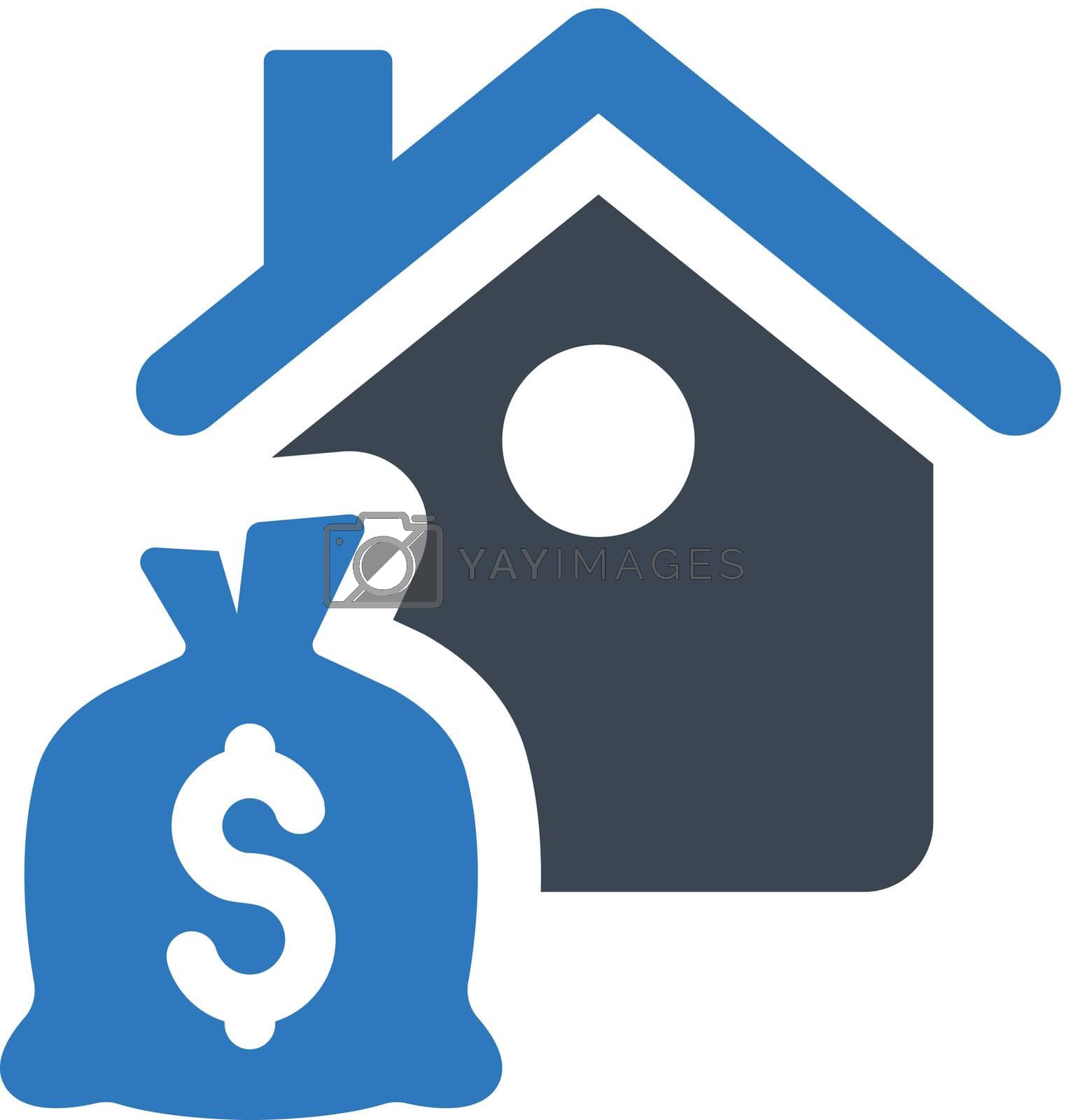 Royalty free image of Home finance icon by delwar018