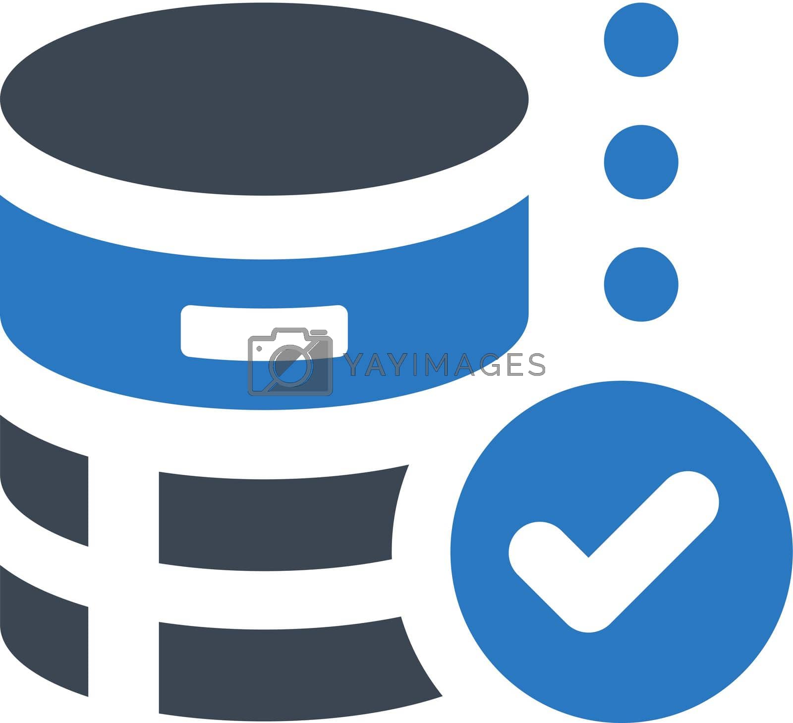 Royalty free image of Safe database icon by delwar018