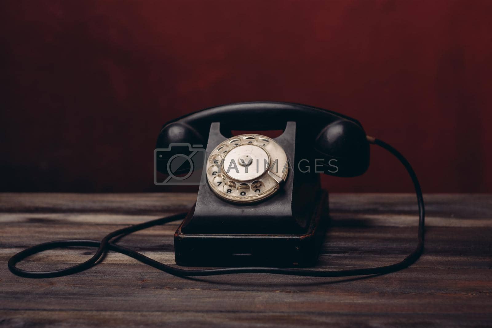 antique which telephone communication nostalgia classic technology. High quality photo