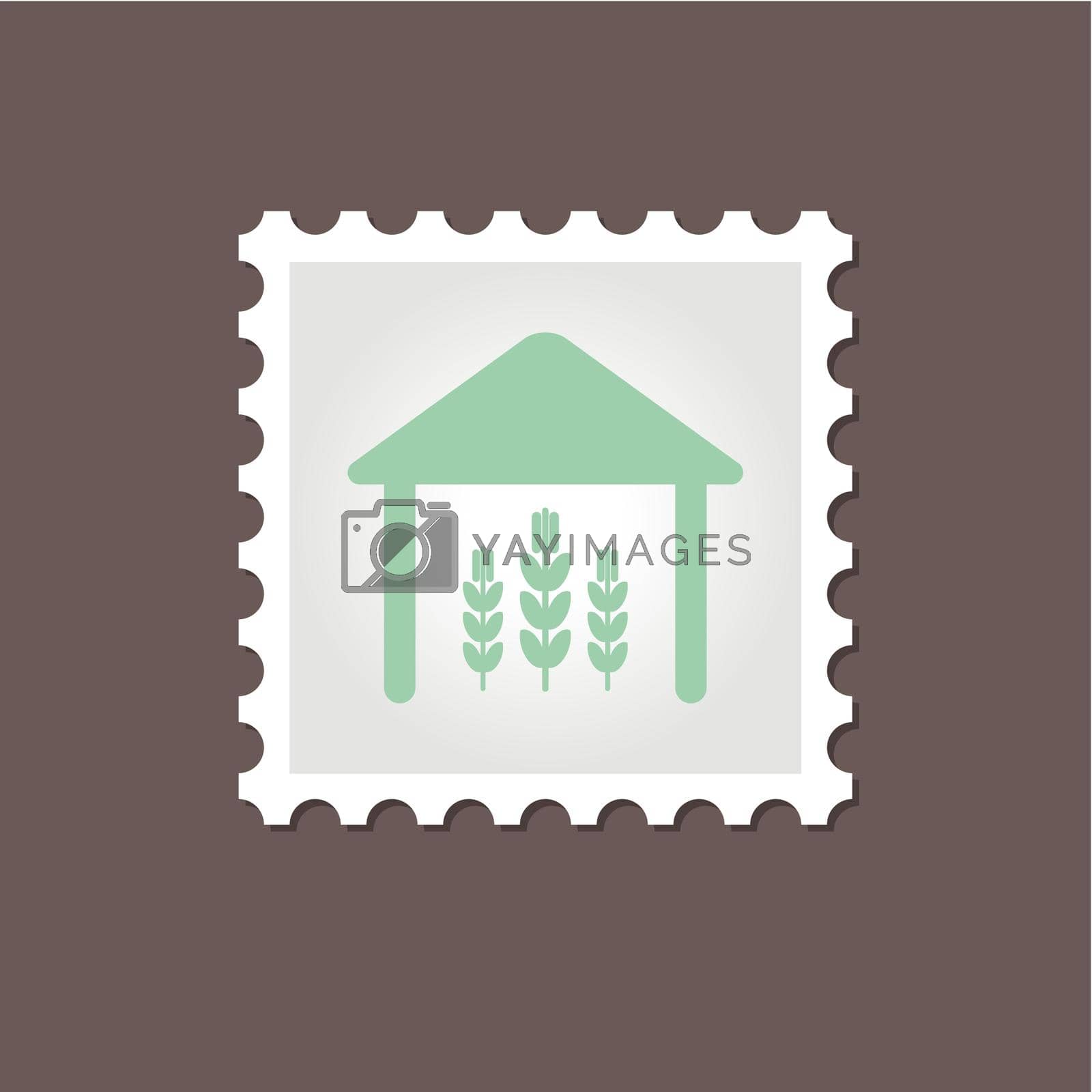 Royalty free image of Barn stamp. Outline vector illustration by nosik