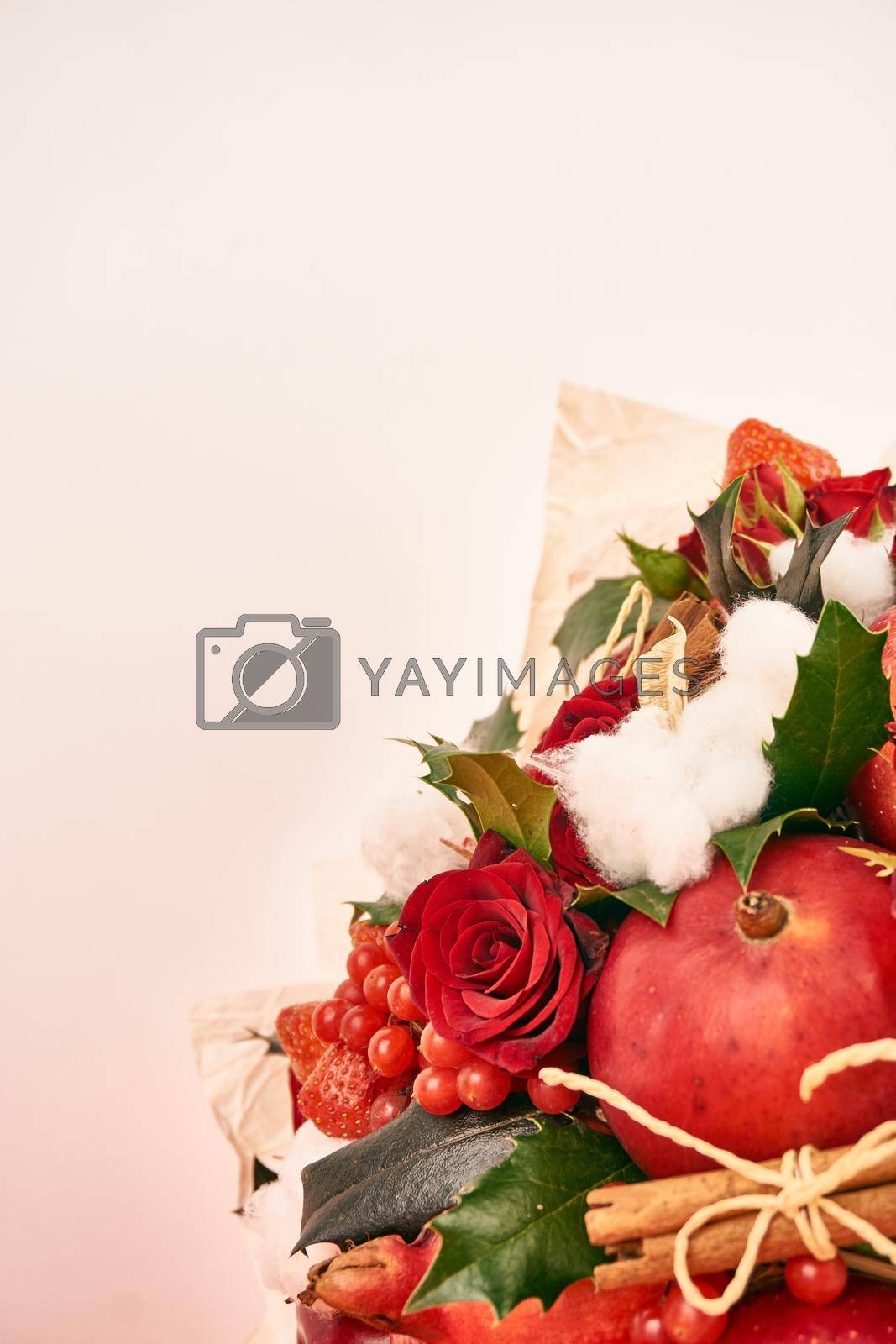 fruit vitamins decoration romance gift food pink background. High quality photo