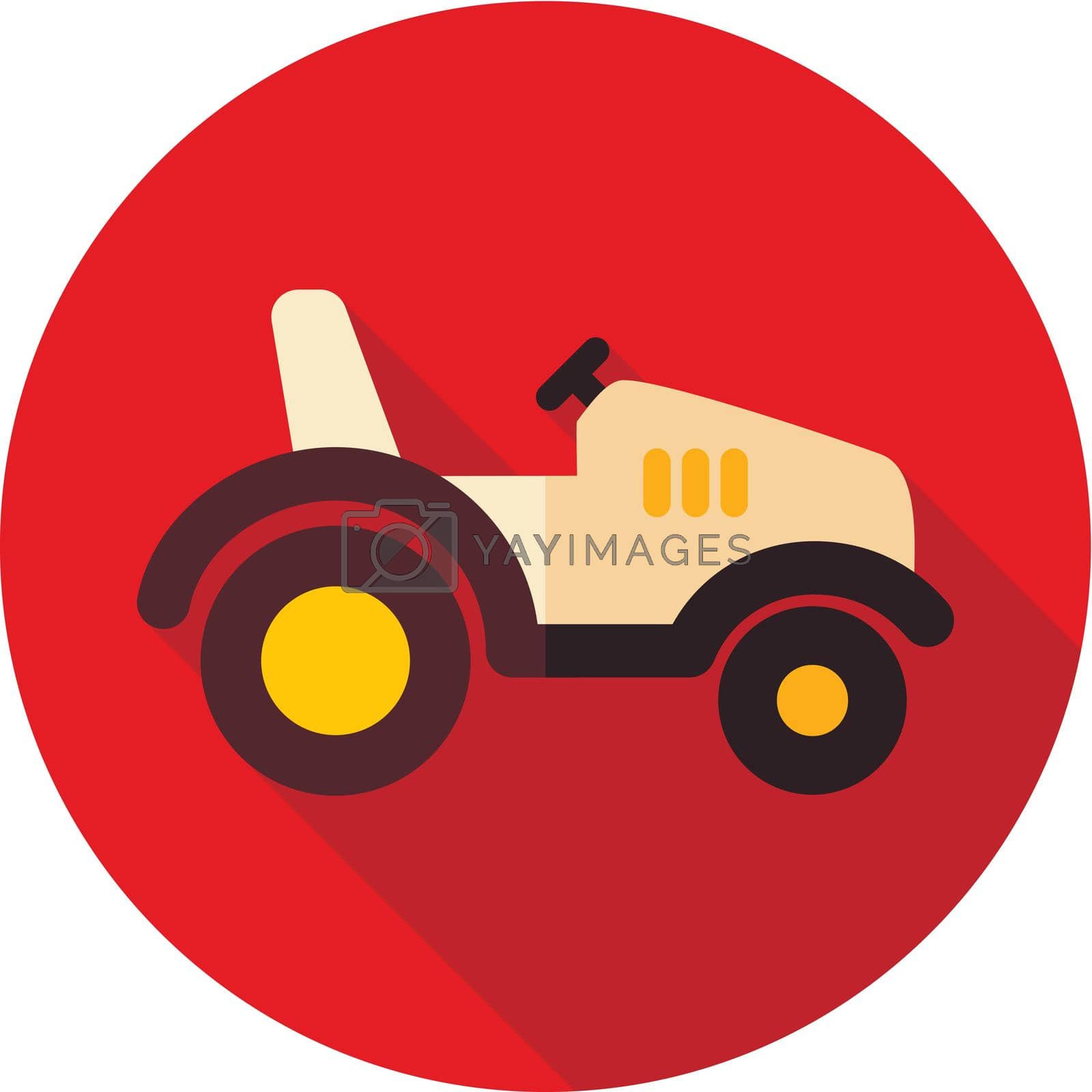 Royalty free image of Tractor icon. Farmer machine by nosik
