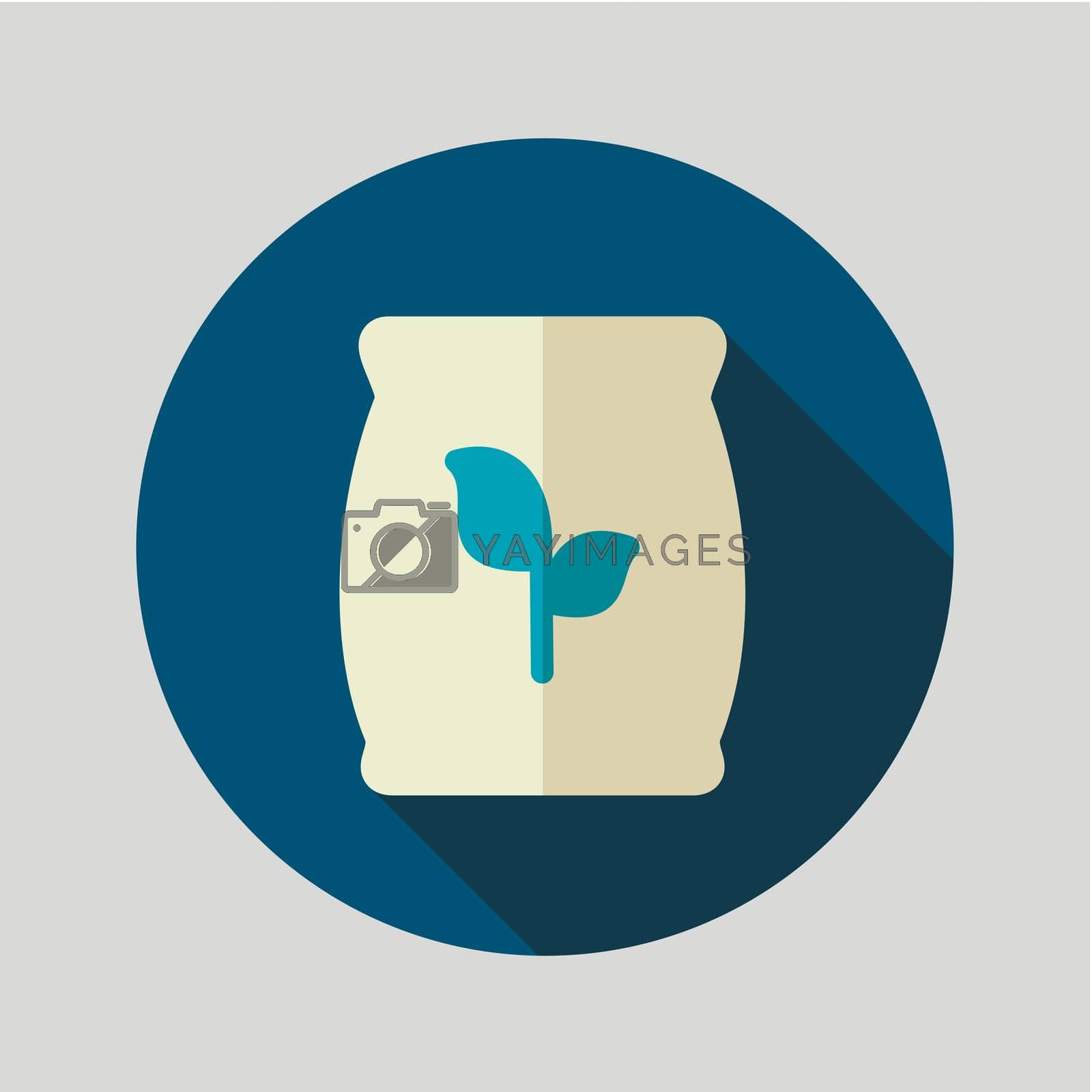 Royalty free image of Fertilizer flat vector icon by nosik