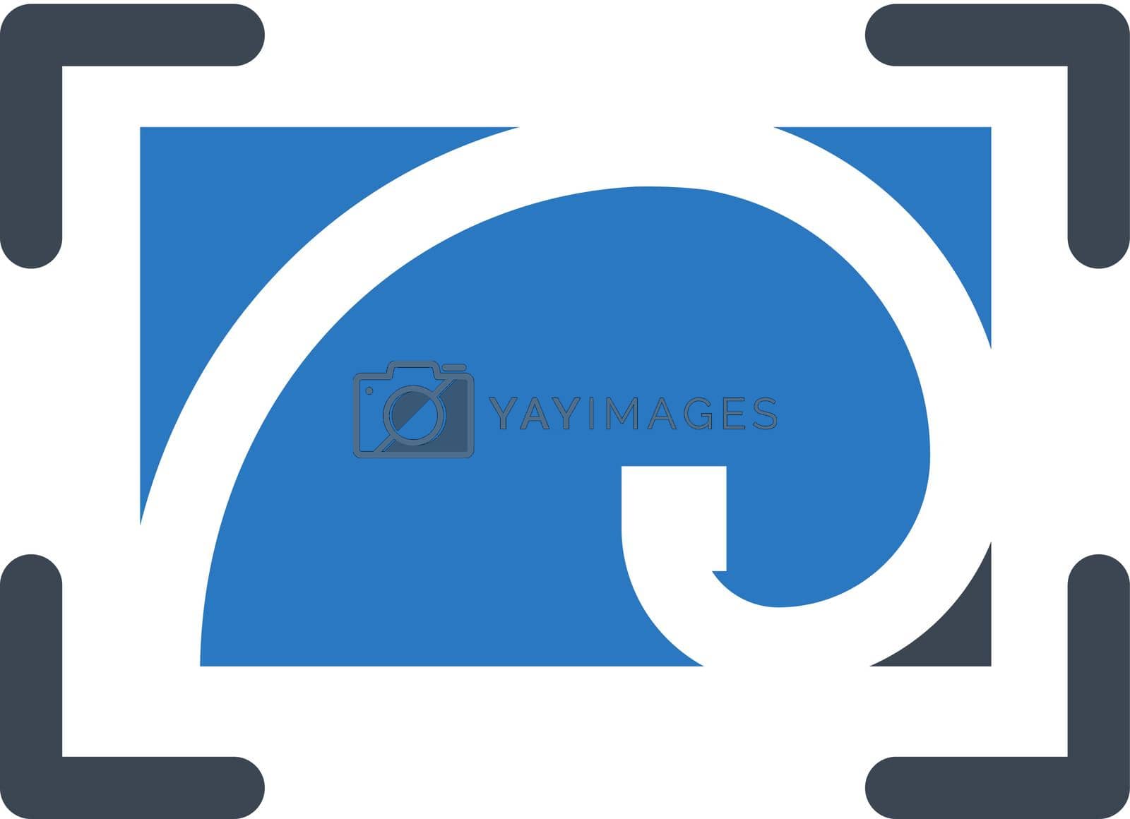 Royalty free image of Golden ratio icon by delwar018