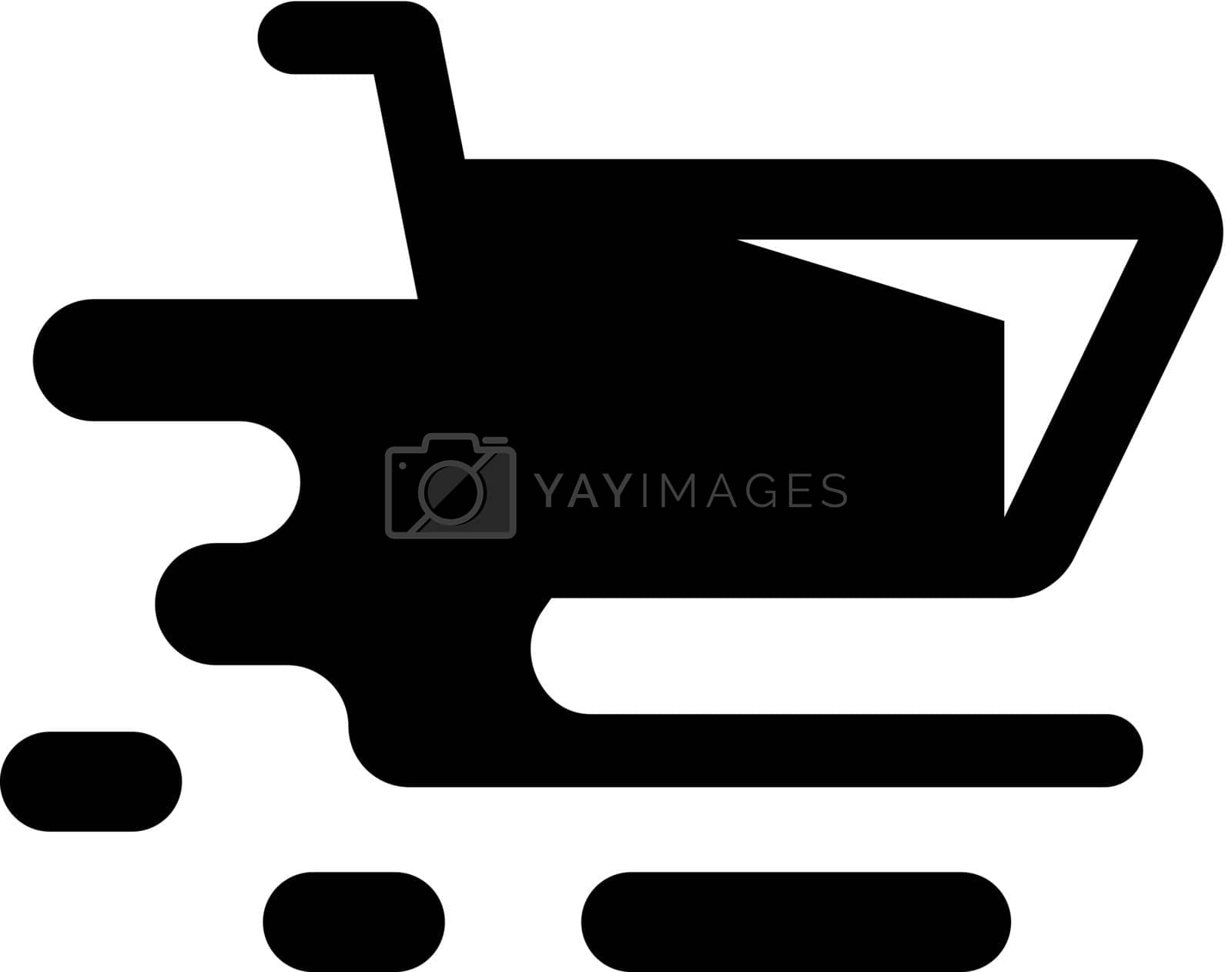 Royalty free image of Fast shopping icon by delwar018