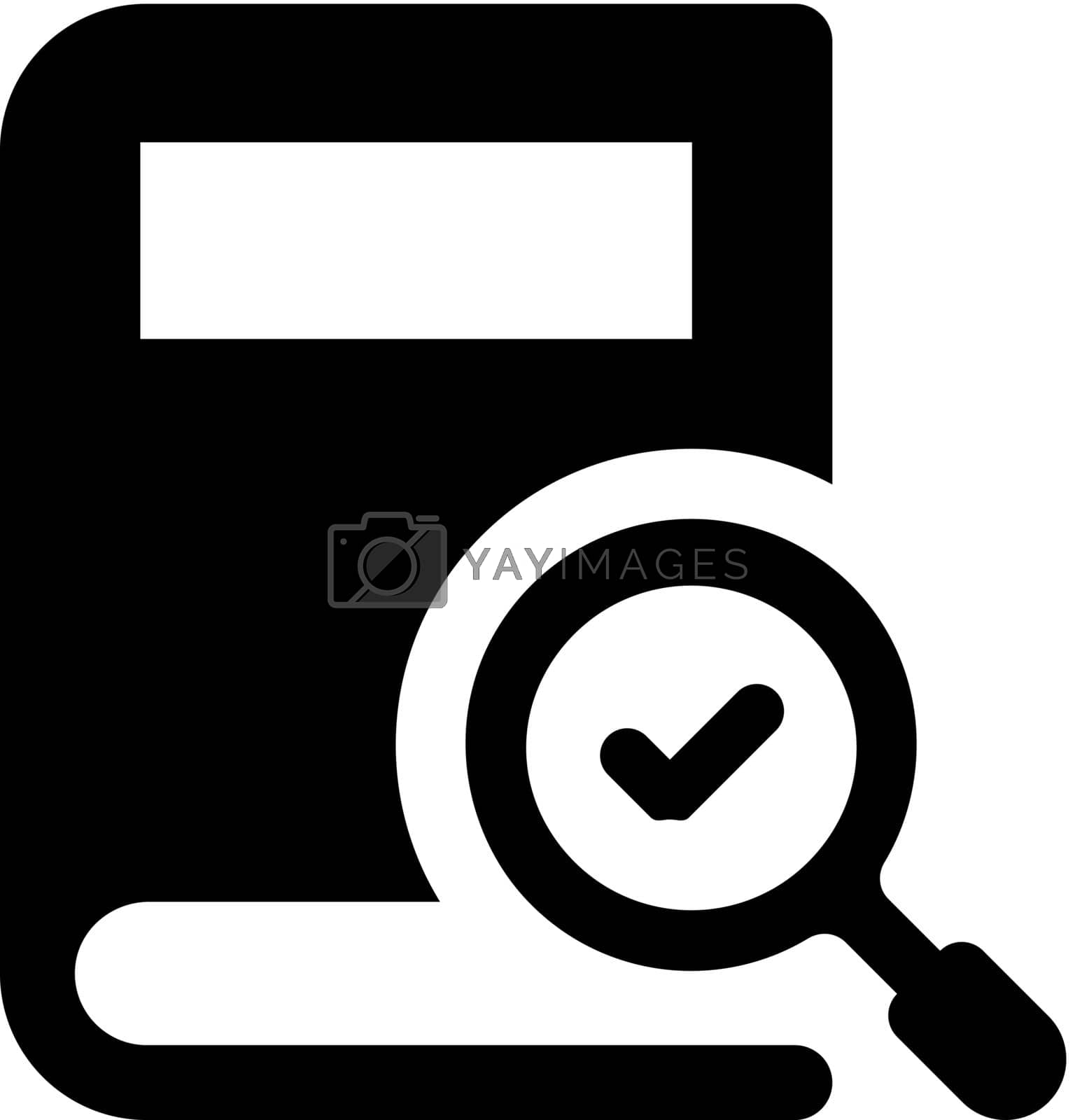 Royalty free image of Book search icon by delwar018