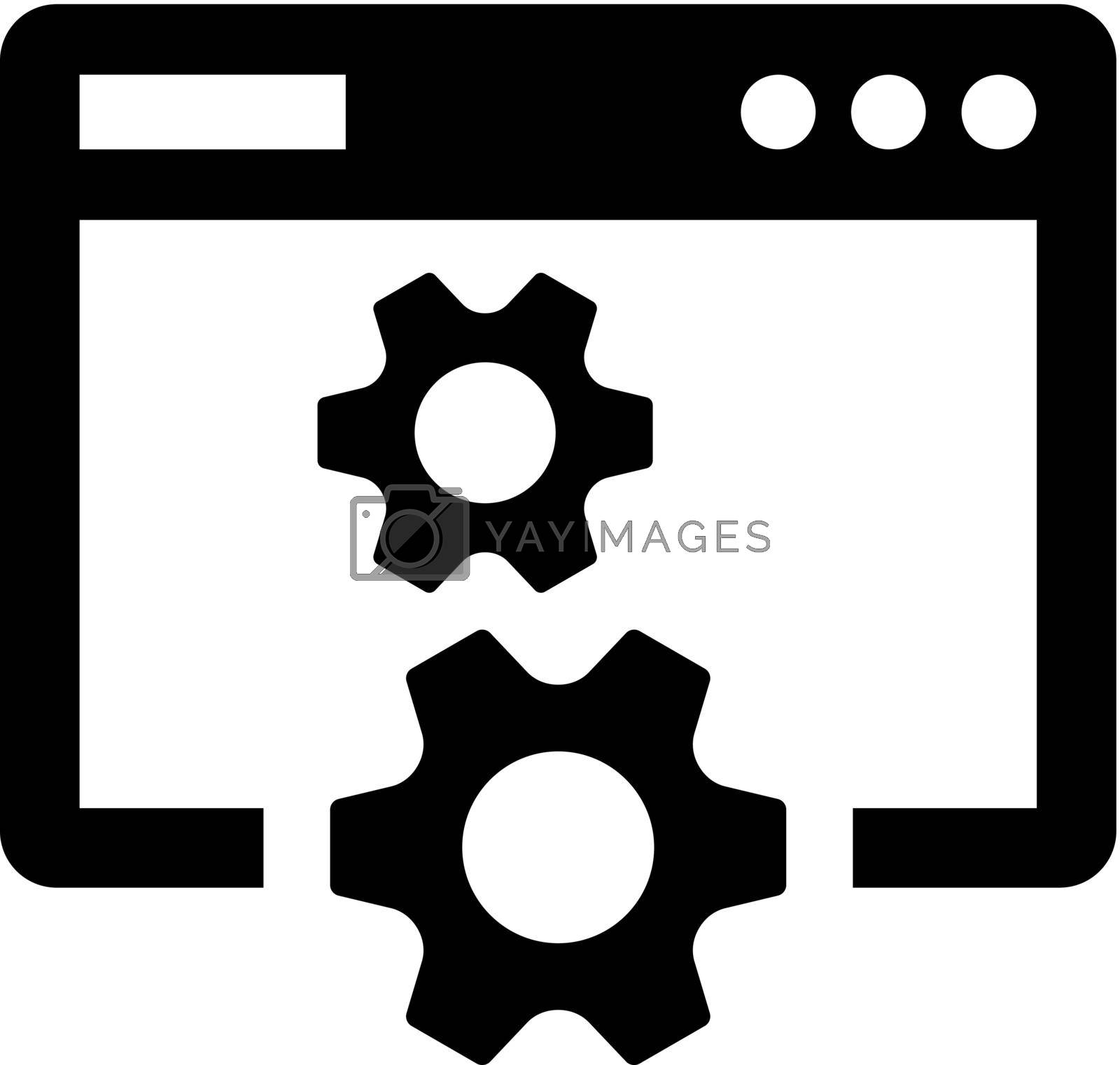 Royalty free image of Web optimization icon by delwar018