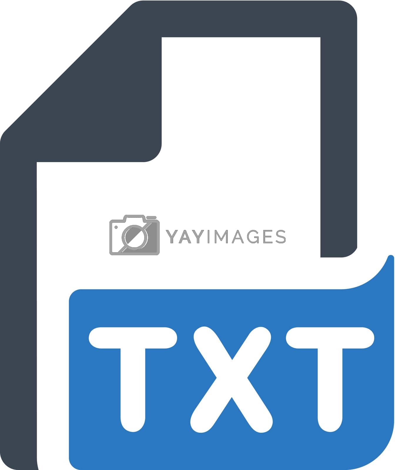 Royalty free image of Text document icon by delwar018