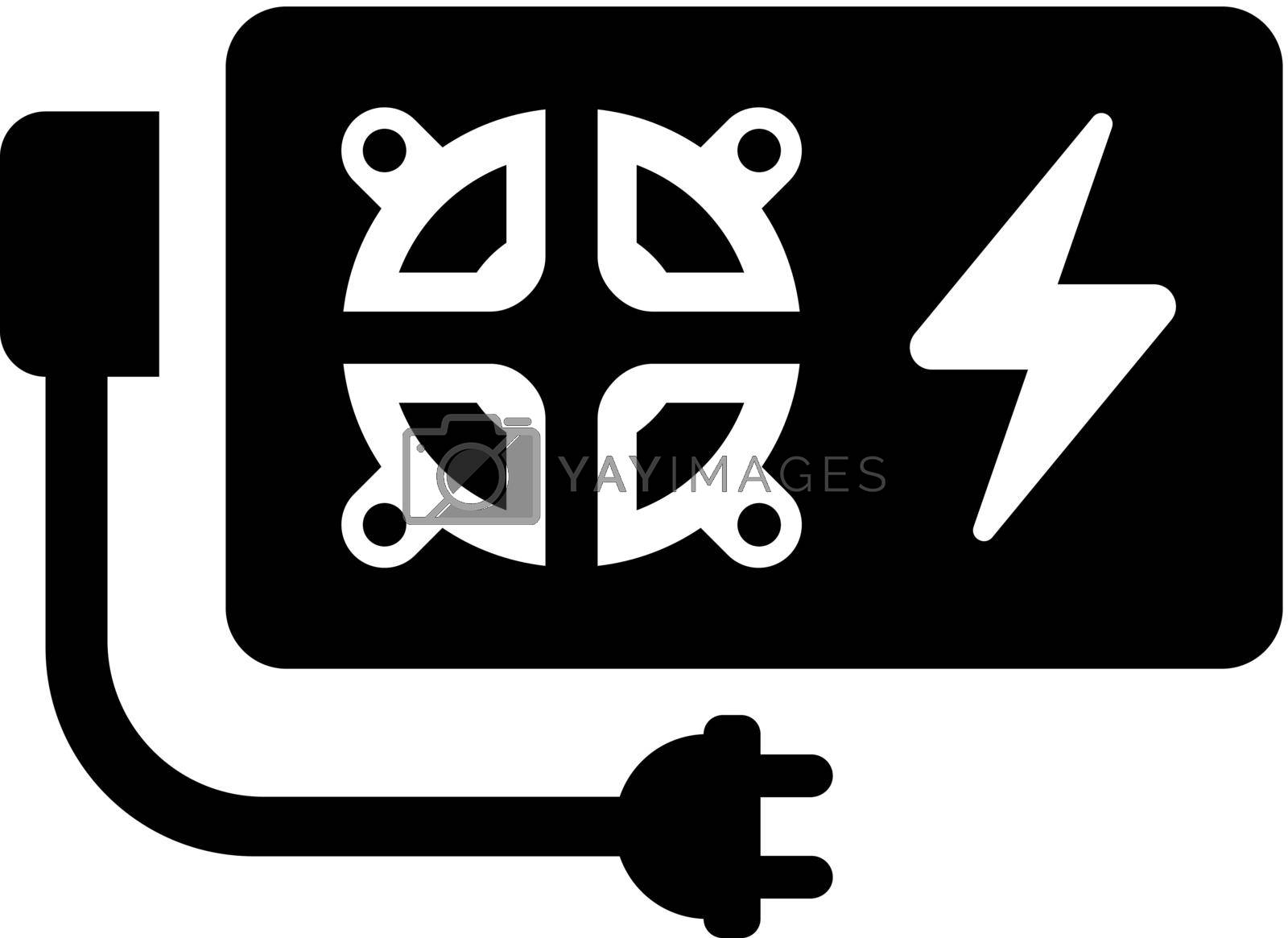 Royalty free image of Power supply icon by delwar018