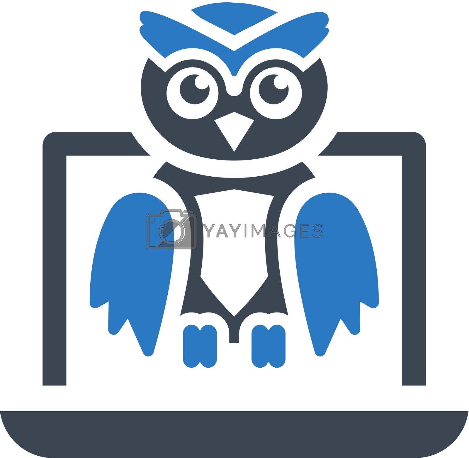Online education icon. Vector EPS file.