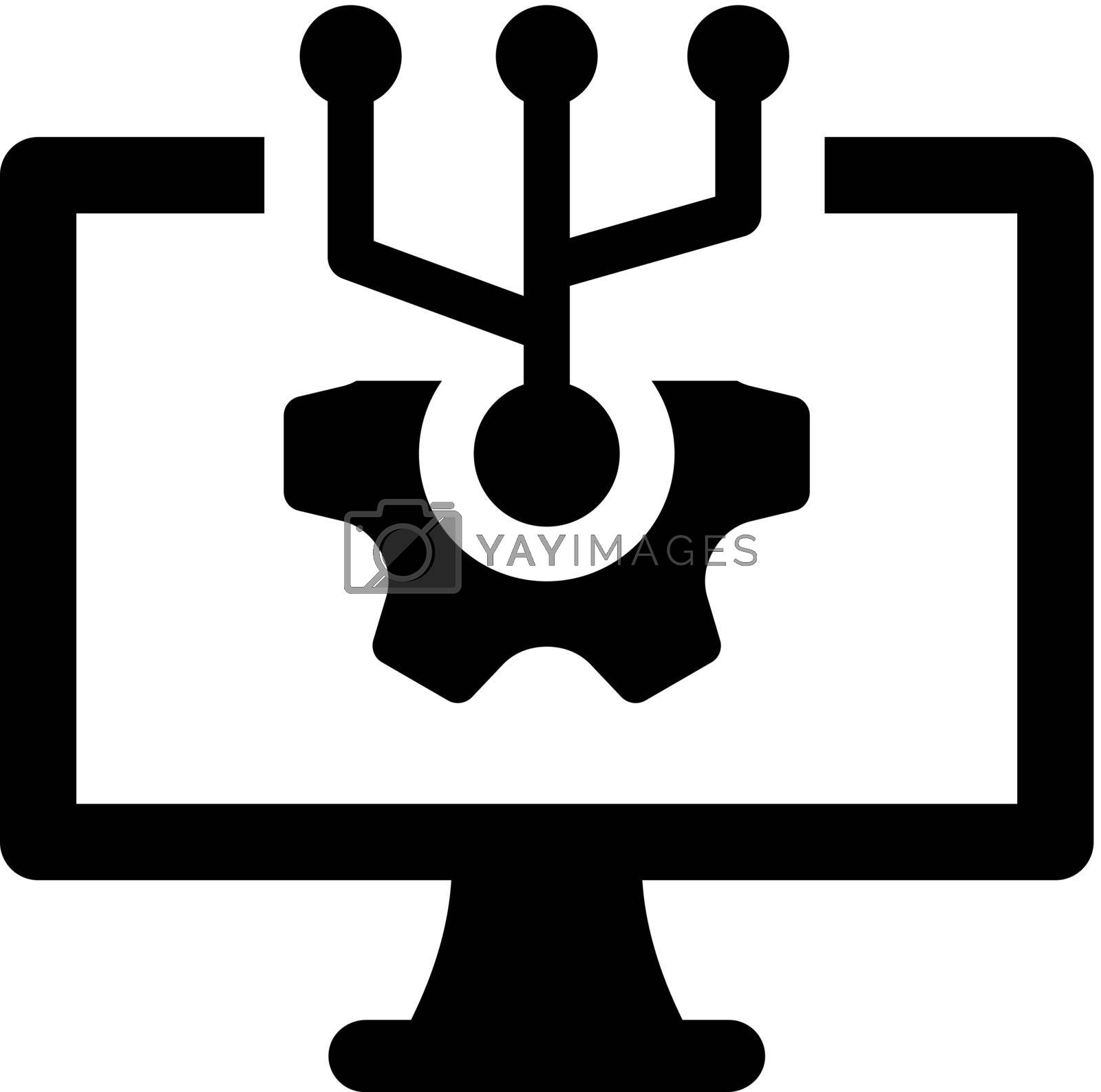 Royalty free image of Information technology icon by delwar018