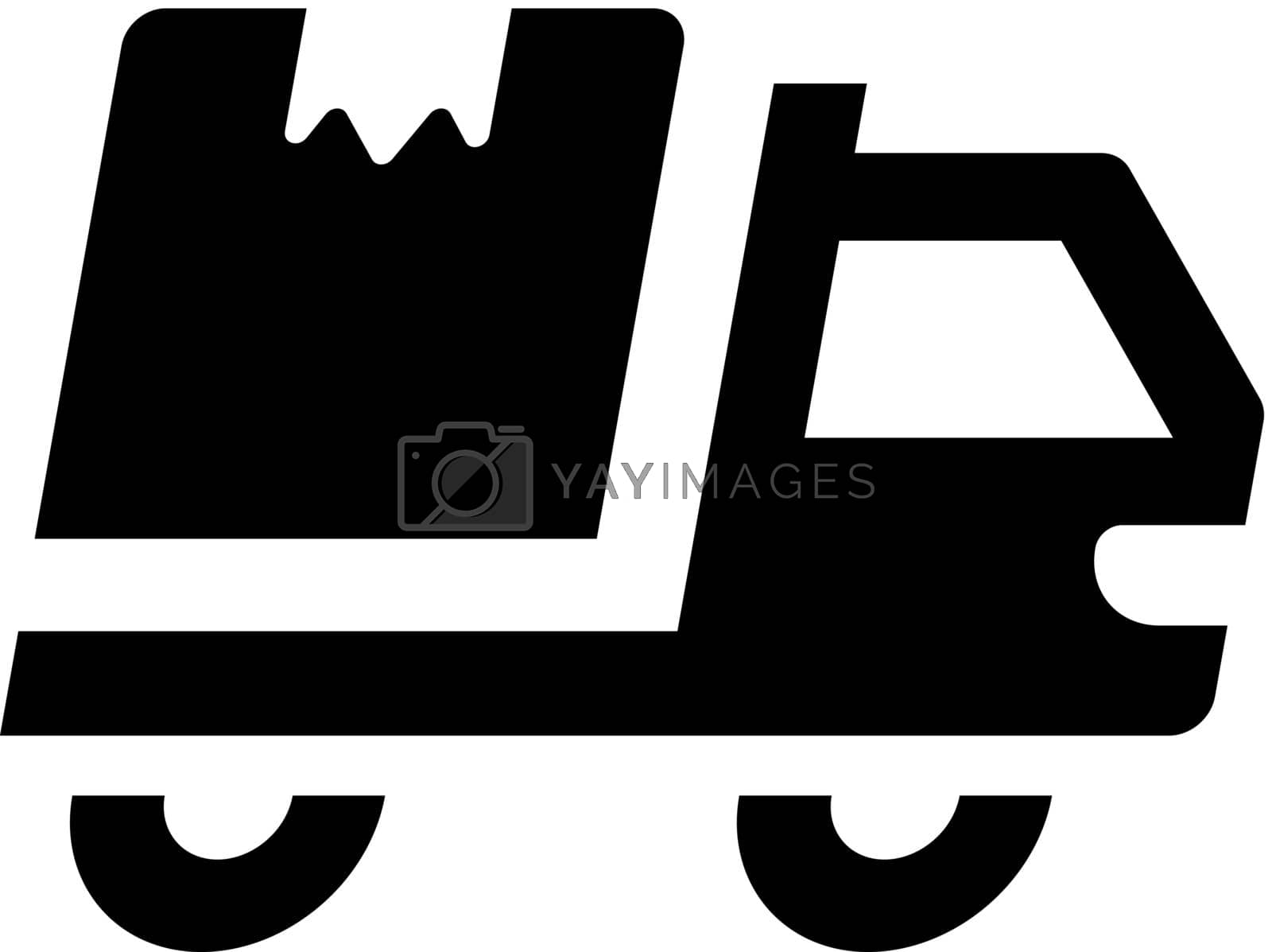 Royalty free image of Delivery van icon by delwar018