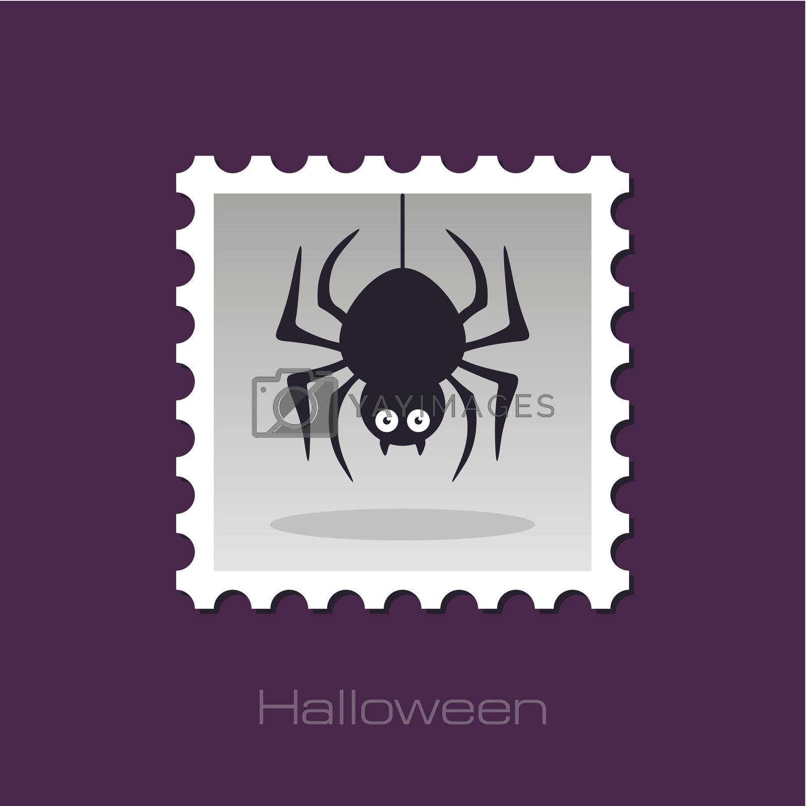Royalty free image of Spider halloween stamp by nosik