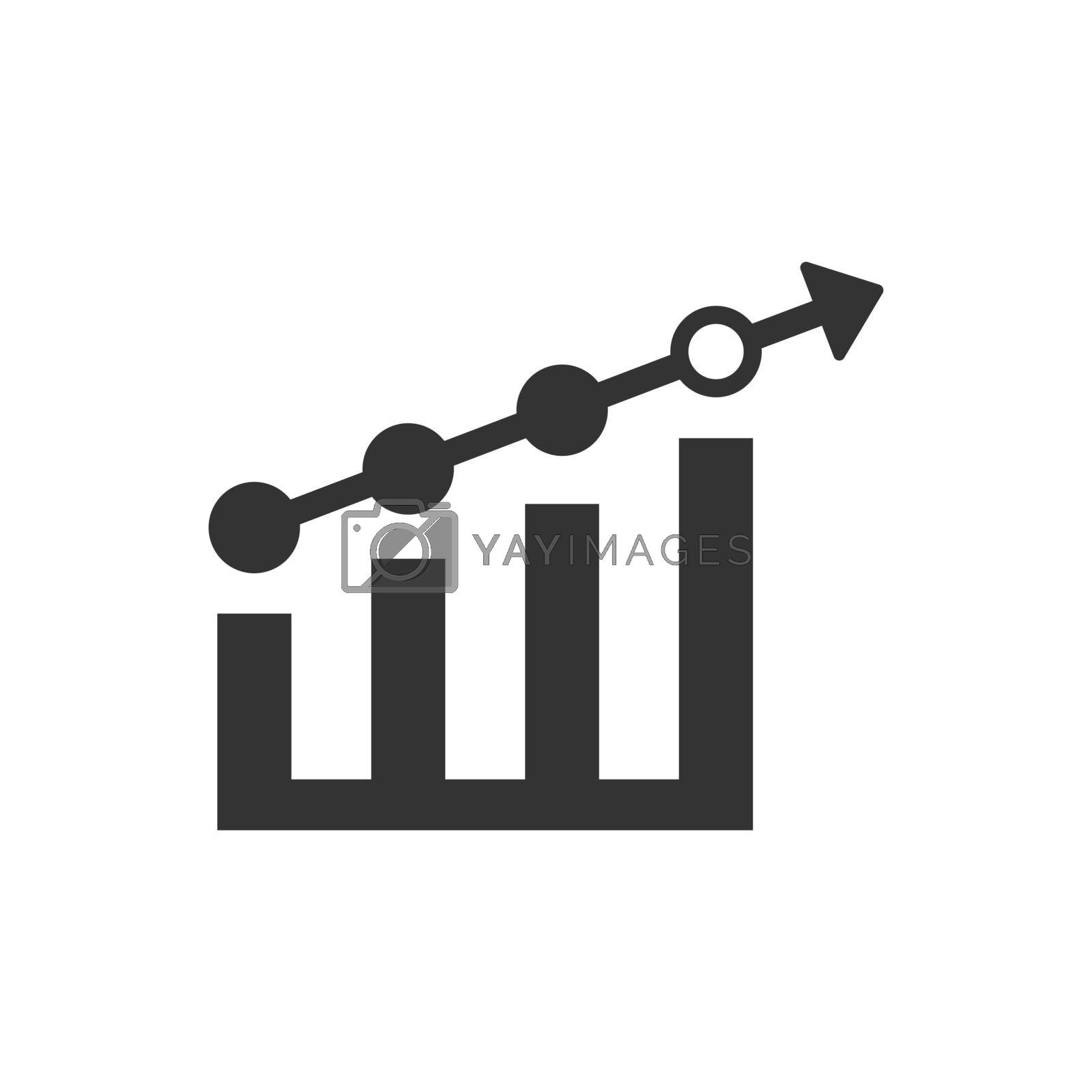 Royalty free image of Growth report icon  by delwar018