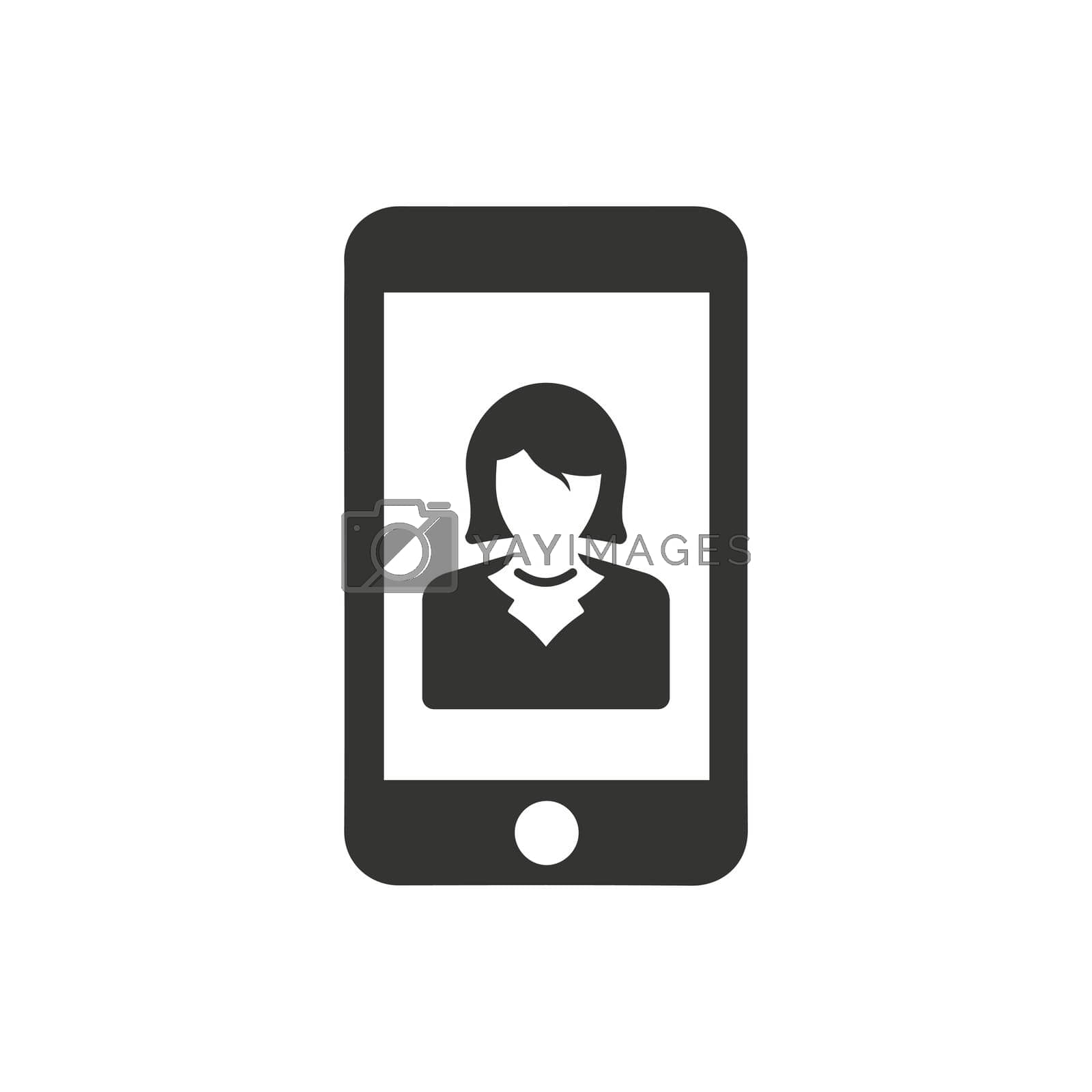 Royalty free image of Mobile Business App Icon by delwar018