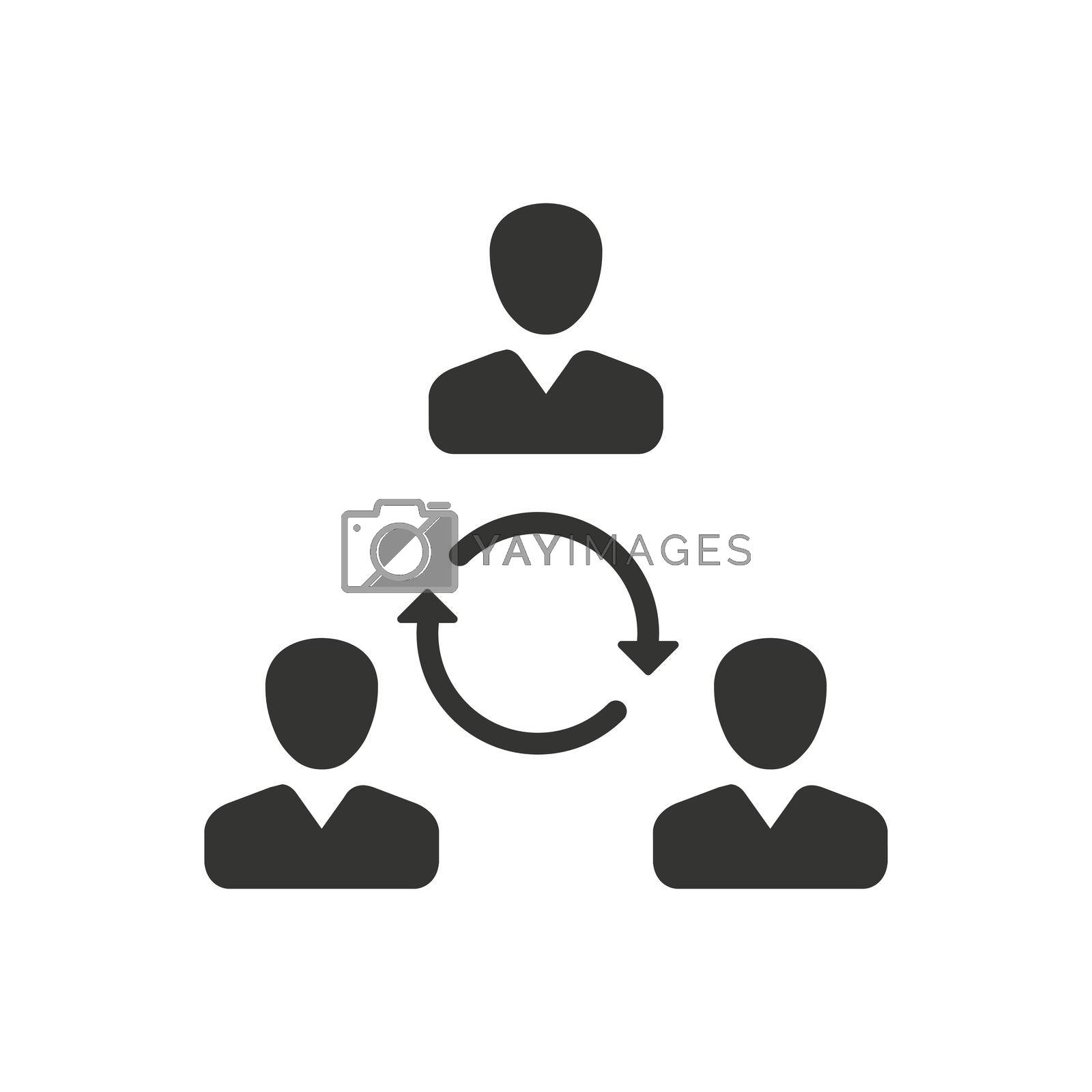 Royalty free image of Teamwork Communication Icon by delwar018