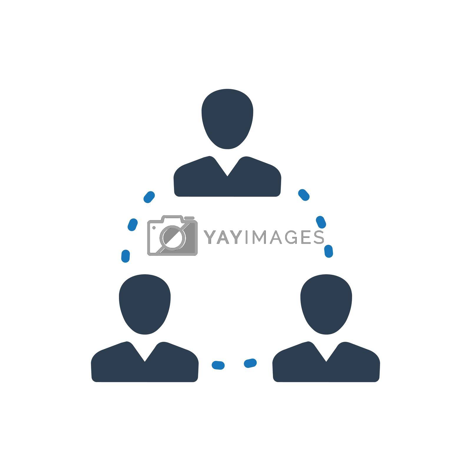 Business Teamwork Communication icon. Vector EPS file.