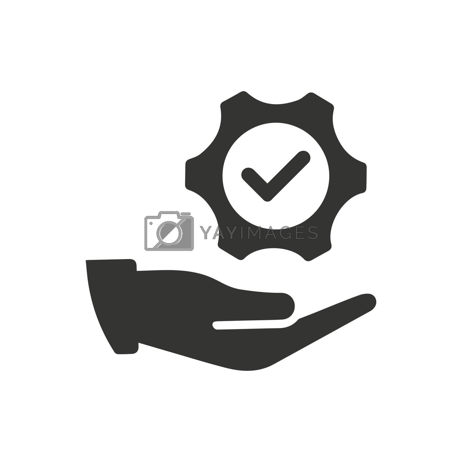 Royalty free image of Solution, Service Icon by delwar018
