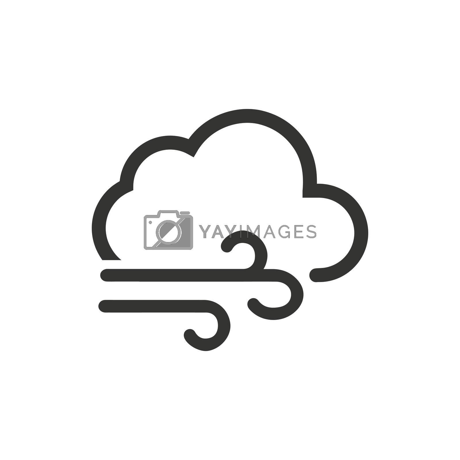 Cloudy Weather icon. Vector EPS file.