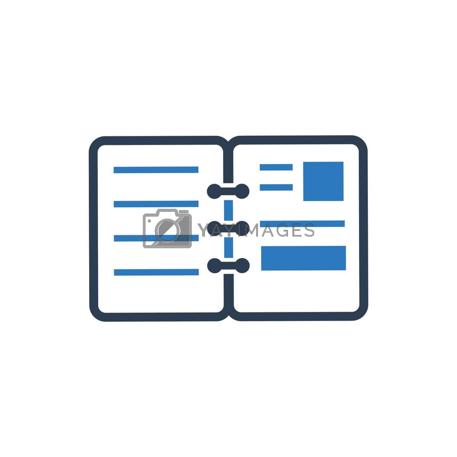 Royalty free image of Diary Icon by delwar018