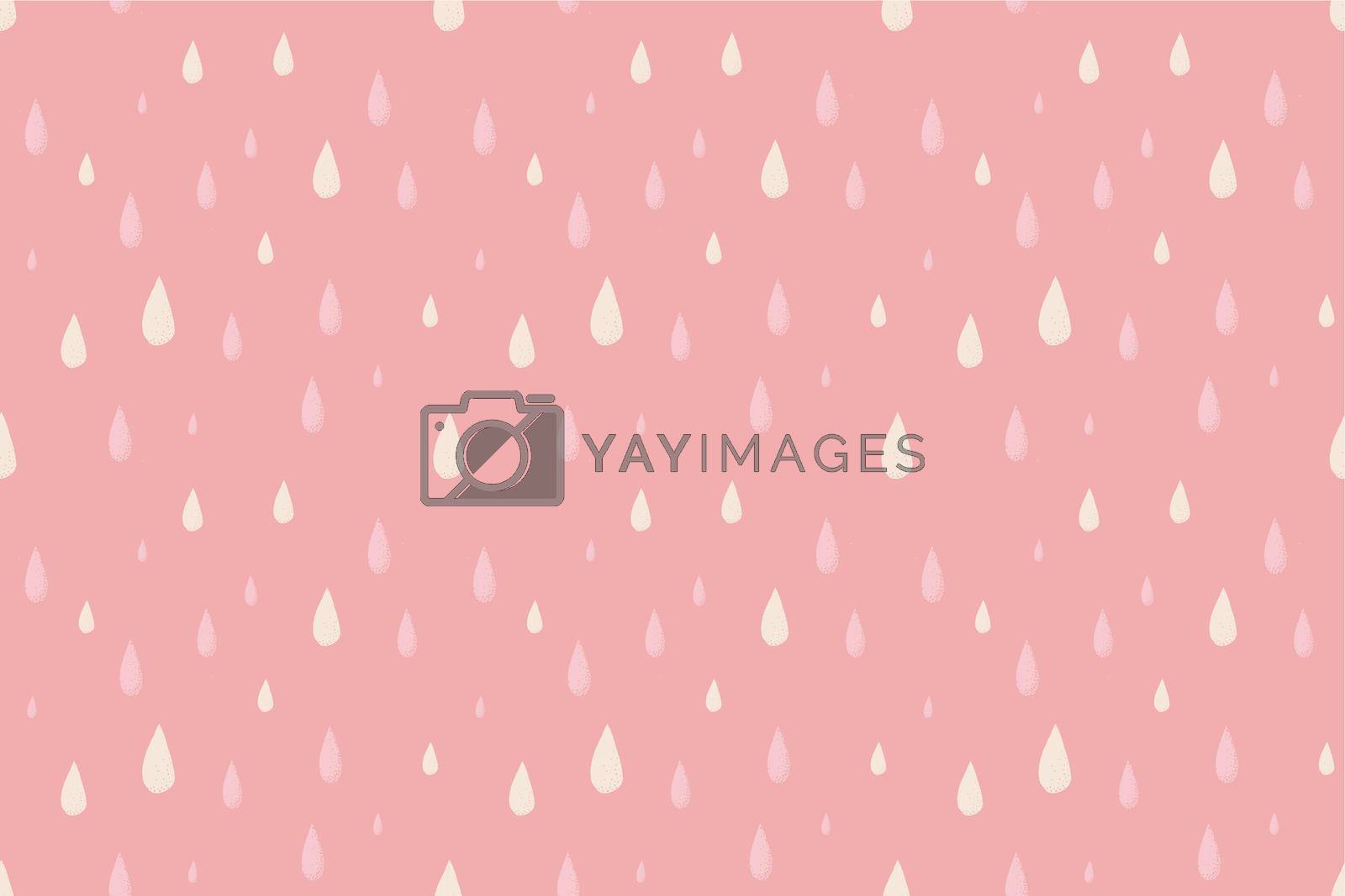 Royalty free image of Rain vector seamless pattern, foggy cold autumn day by bsd