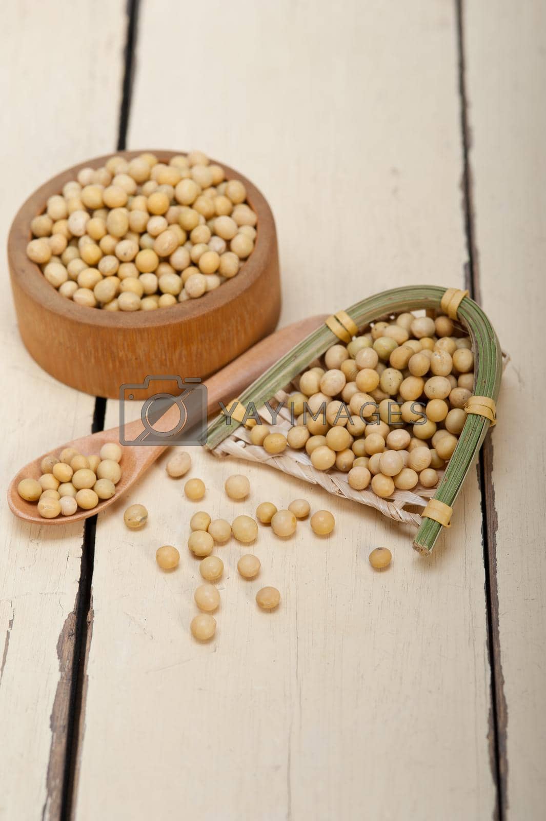 Royalty free image of organic soya beans  by keko64