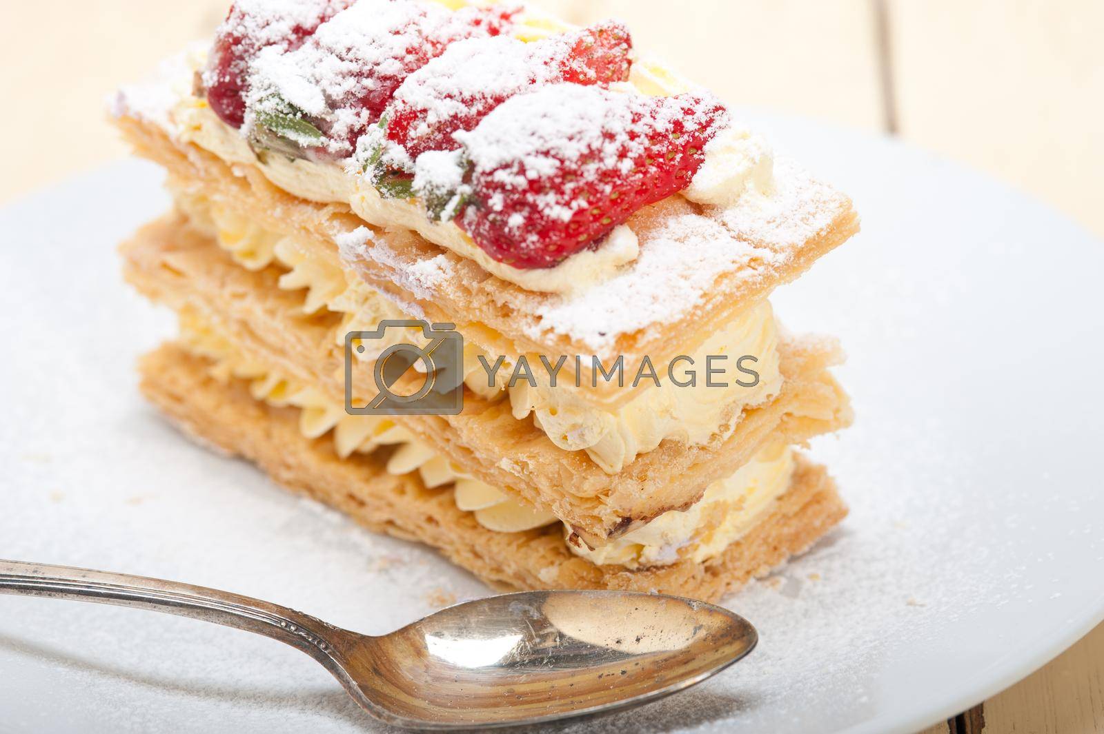 Royalty free image of napoleon strawberry cake dessert  by keko64