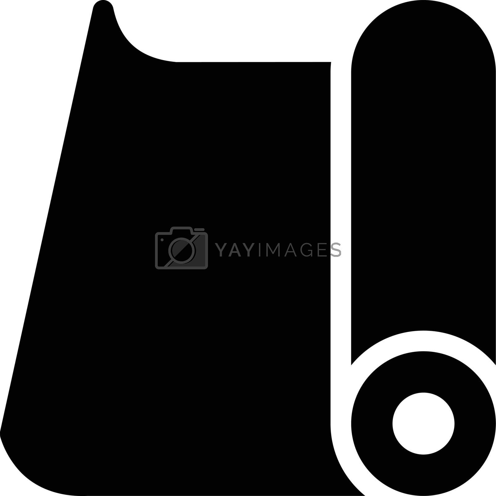 Roll of camping or fitness carpet icon vector image,esp10.