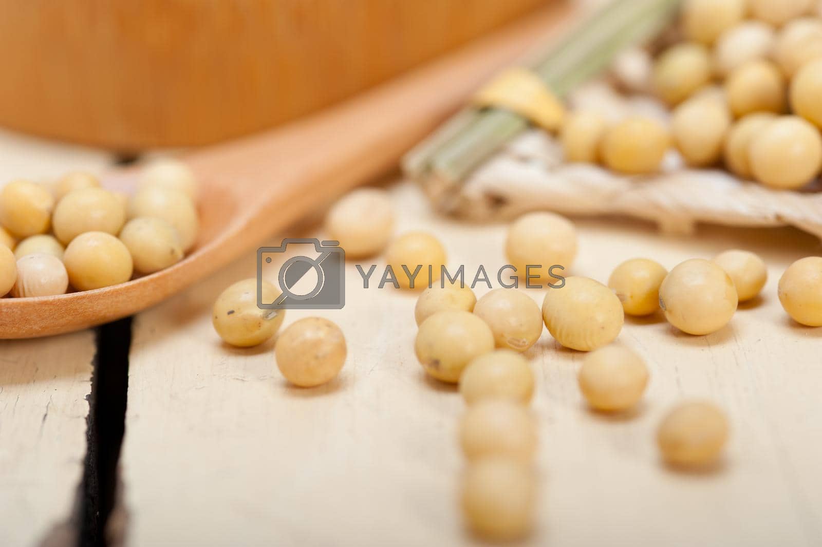 Royalty free image of organic soya beans  by keko64