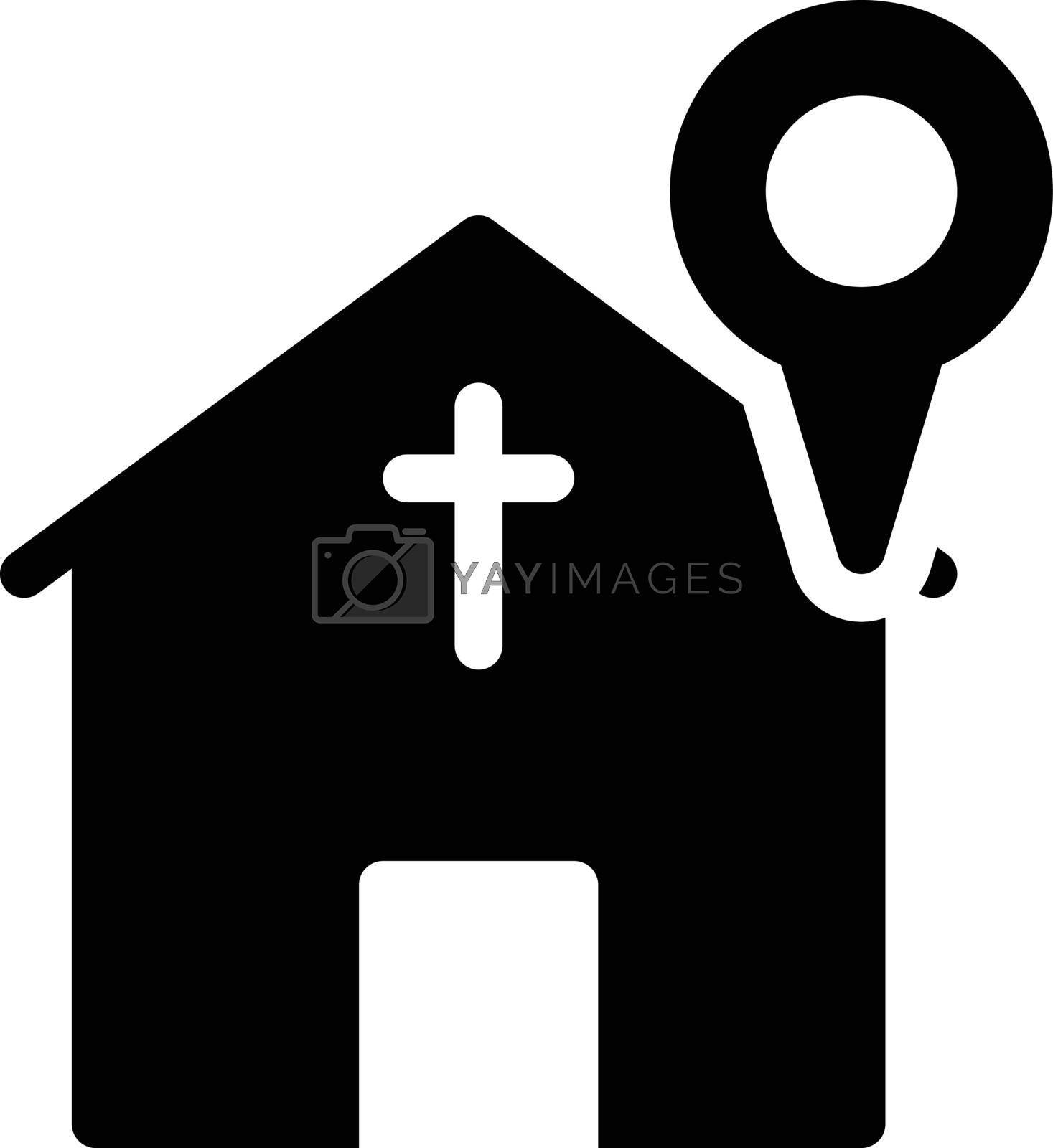 Royalty free image of Church location by vectorstall