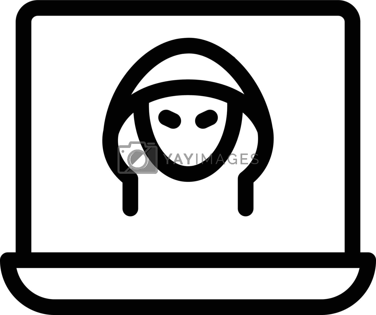 Royalty free image of hacker by vectorstall