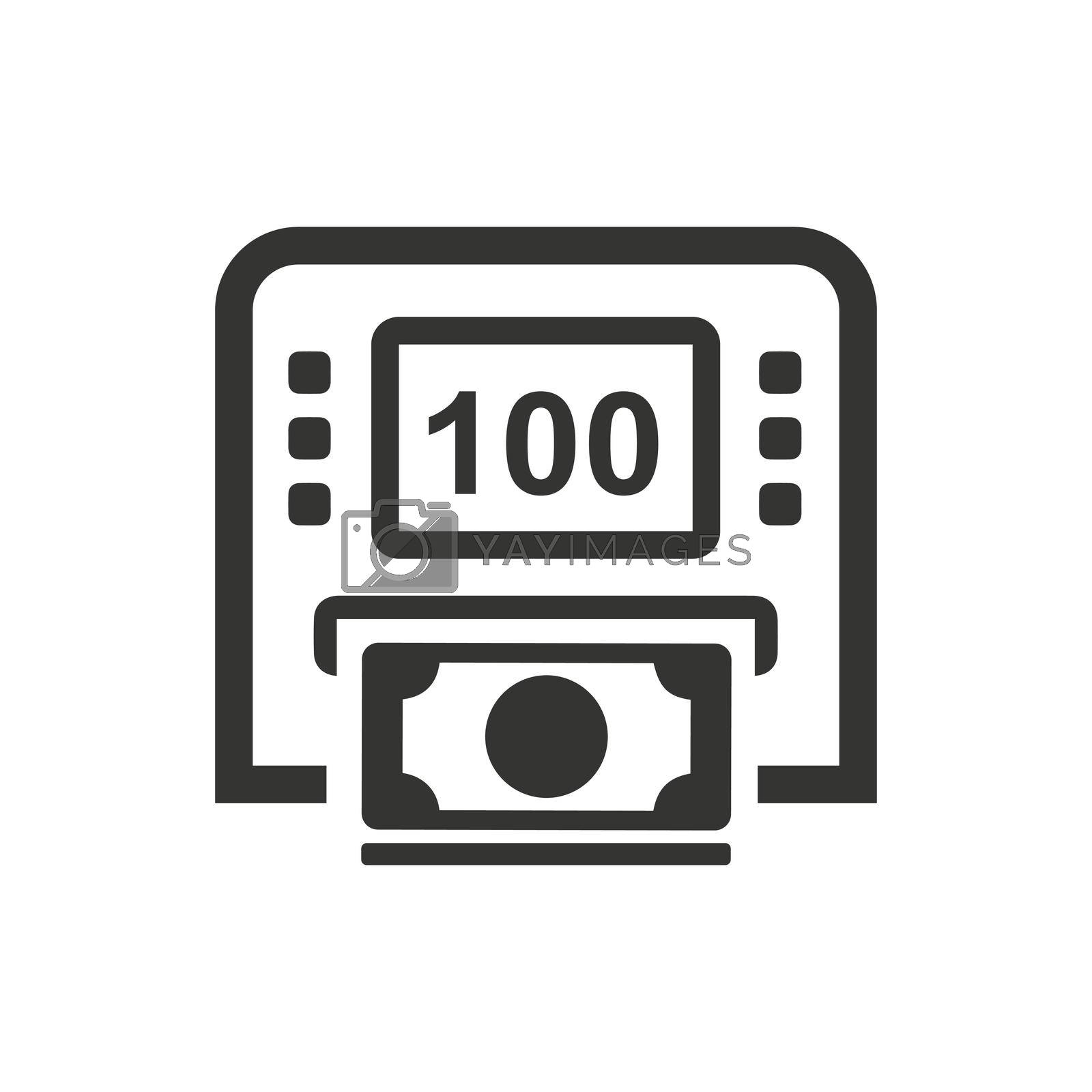 Royalty free image of ATM Cash out Icon by delwar018