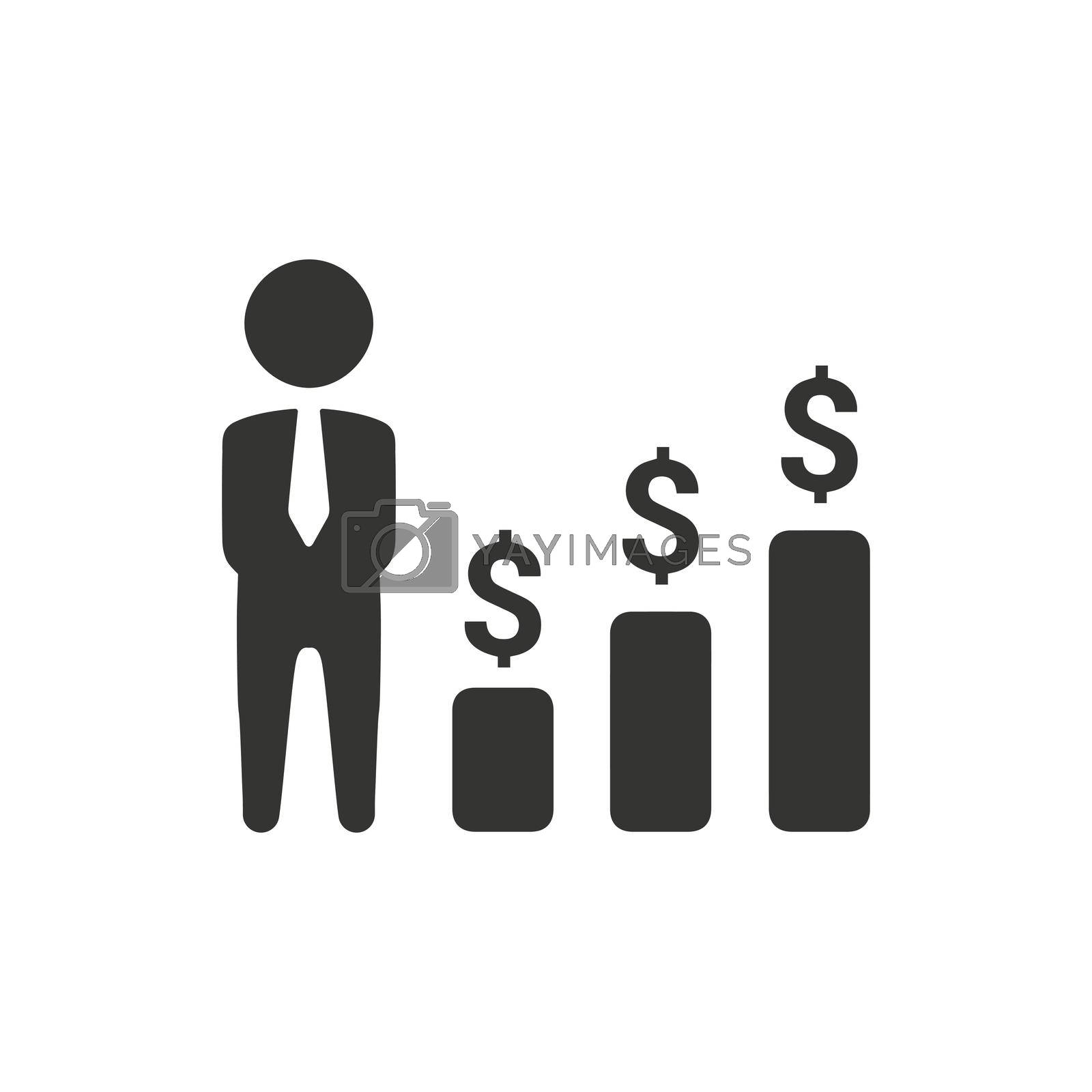 Business Financial Report icon. Vector EPS file.
