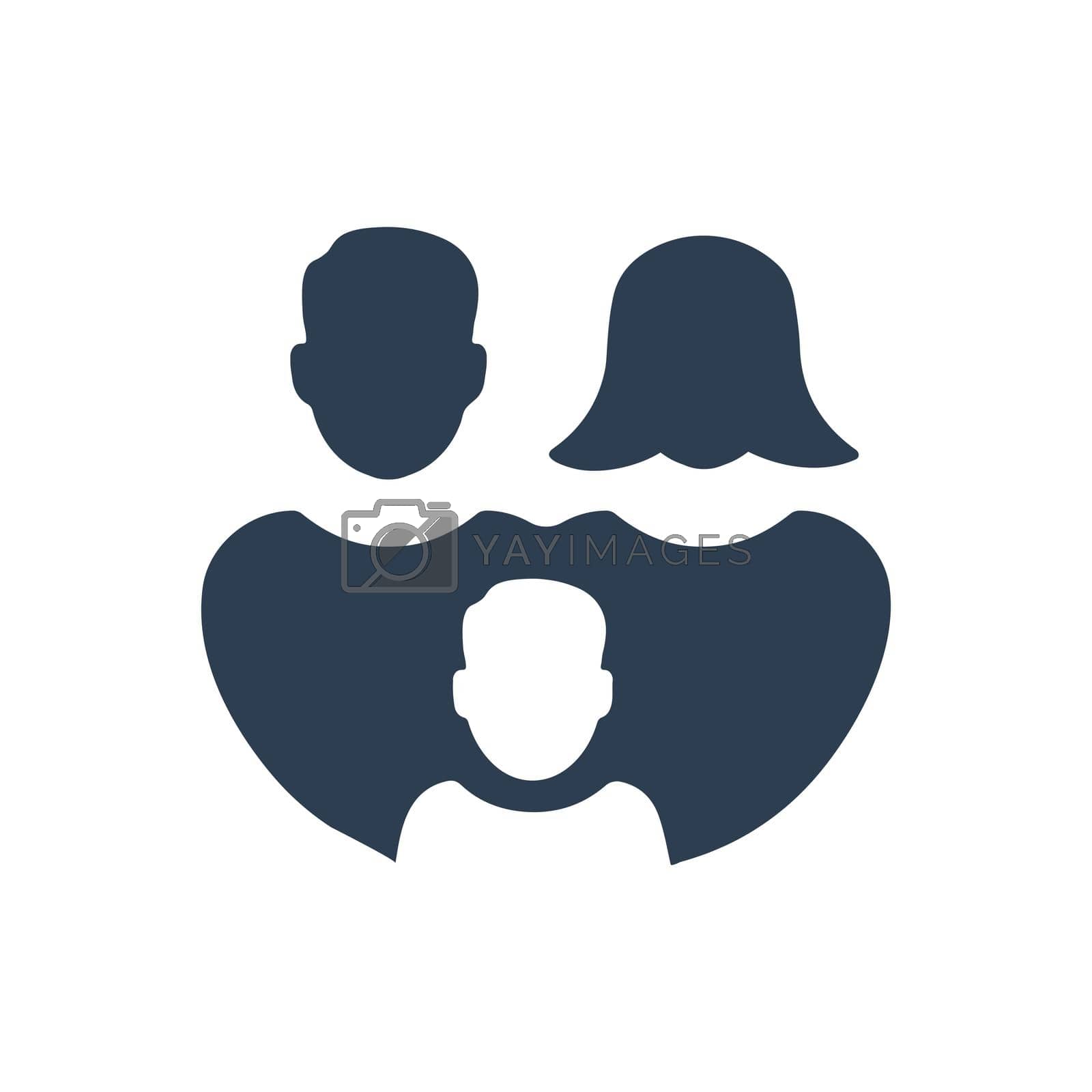 Royalty free image of Family Icon by delwar018