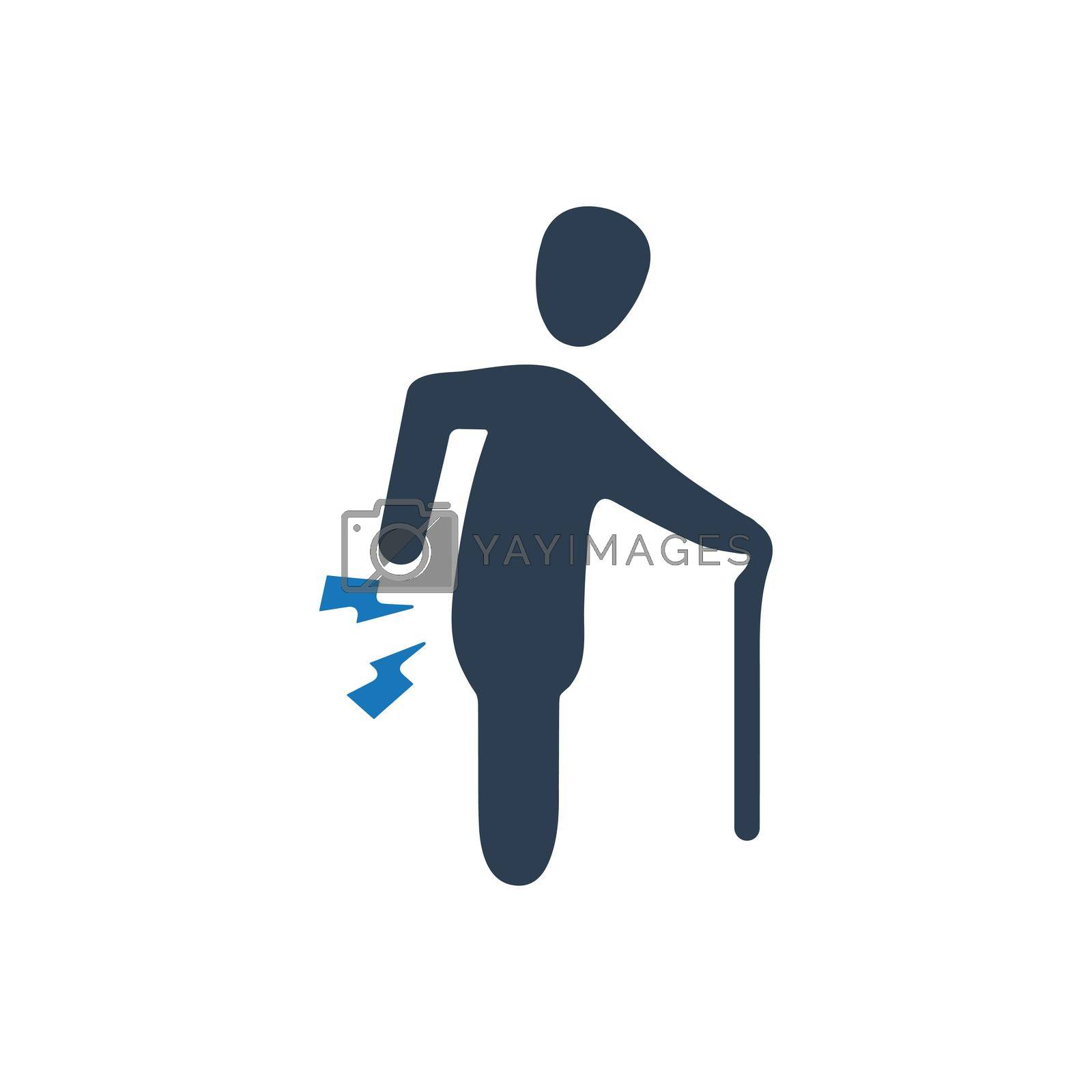 Royalty free image of Back Pain Icon by delwar018