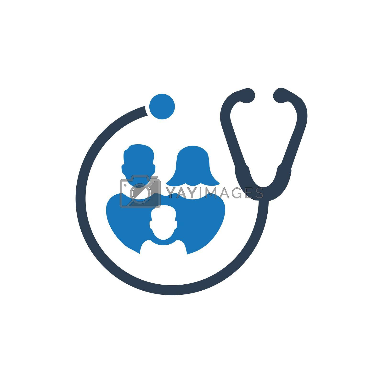 Family Healthcare icon. Vector EPS file.