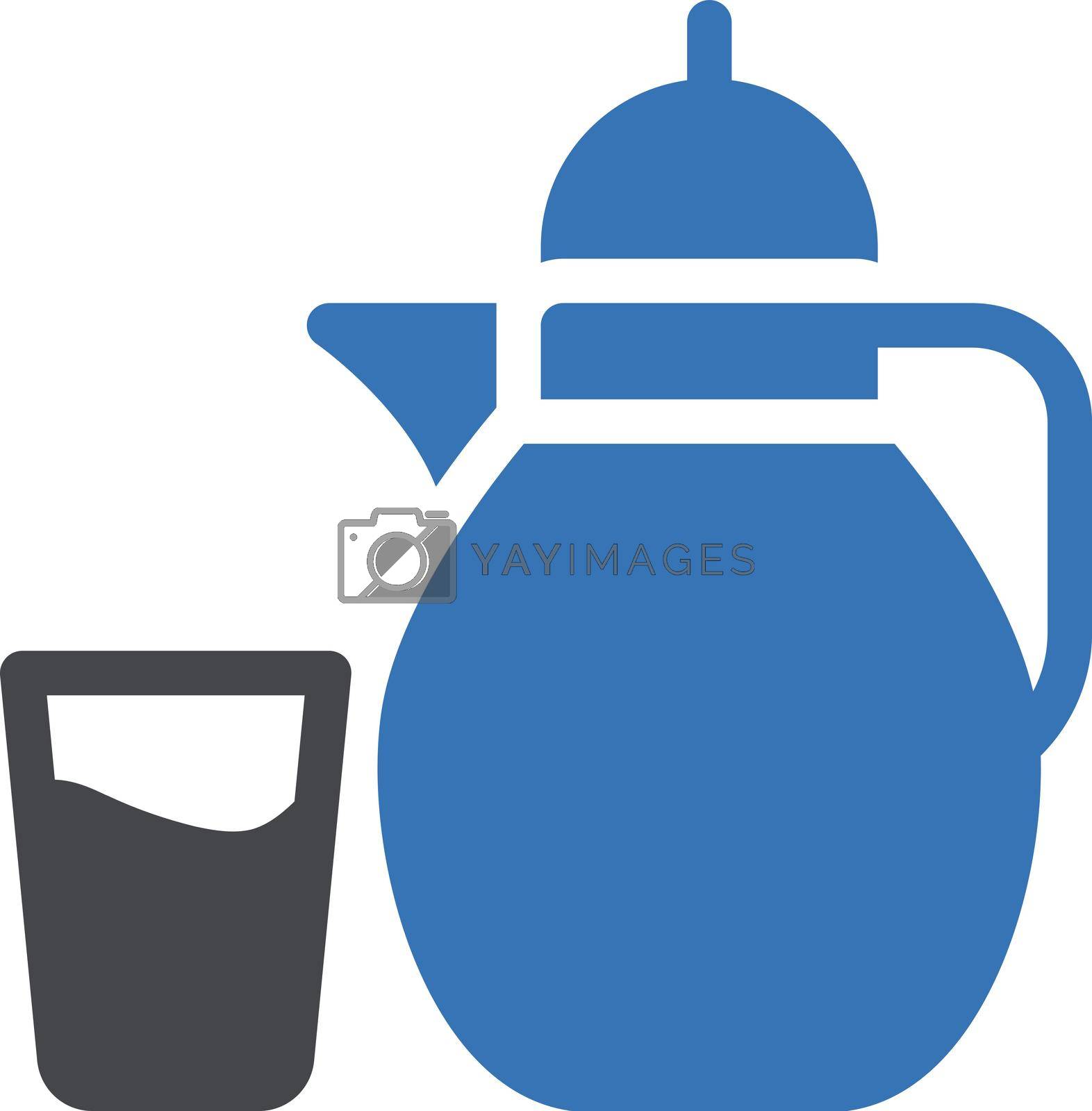 drink vector glyph flat icon