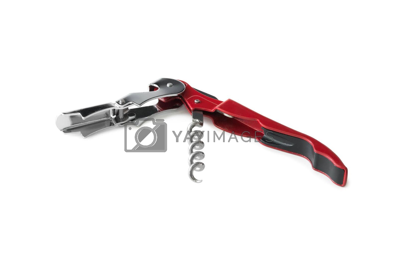 Royalty free image of new stainless corkscrew by tan4ikk1