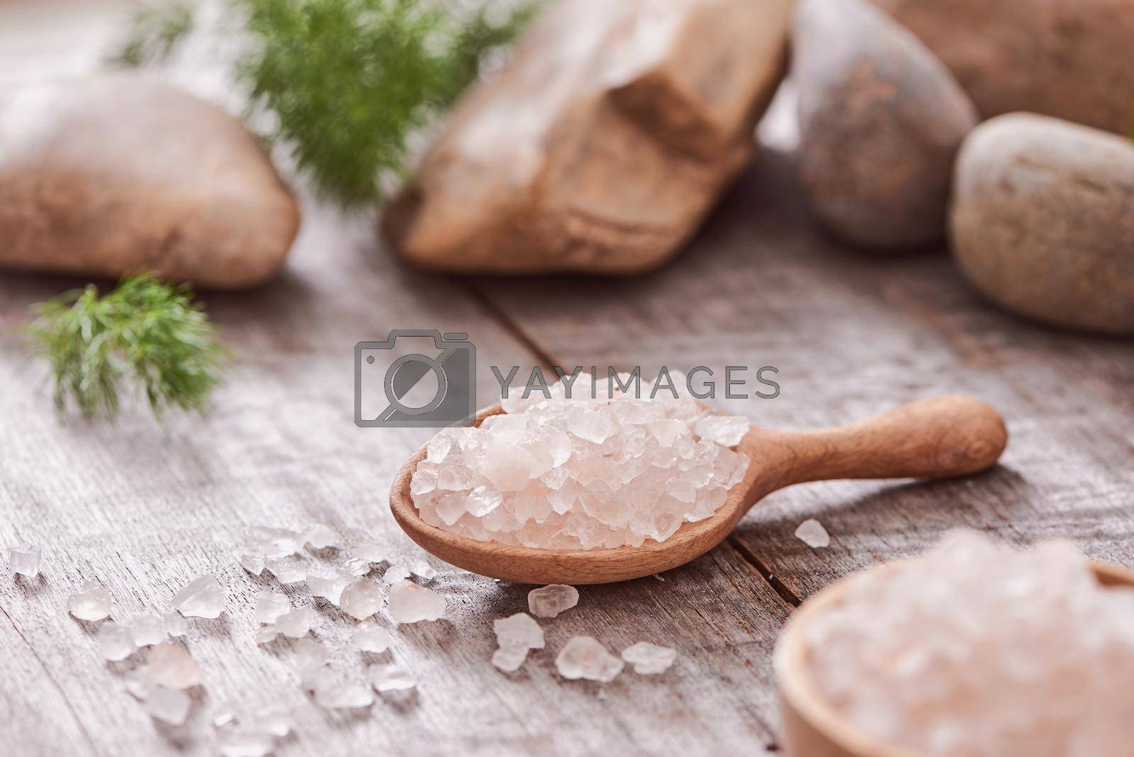 Aromatherapy SPA set/ Spa setting over wooden background