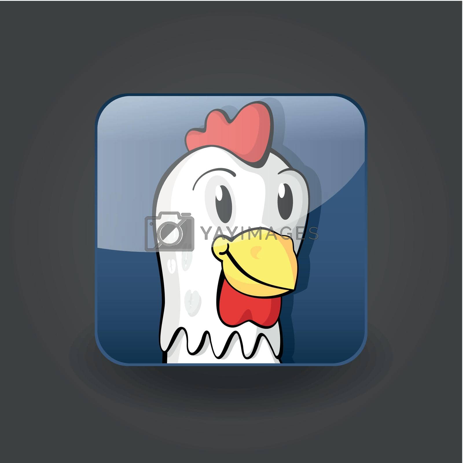 Royalty free image of app icon chicken by nosik