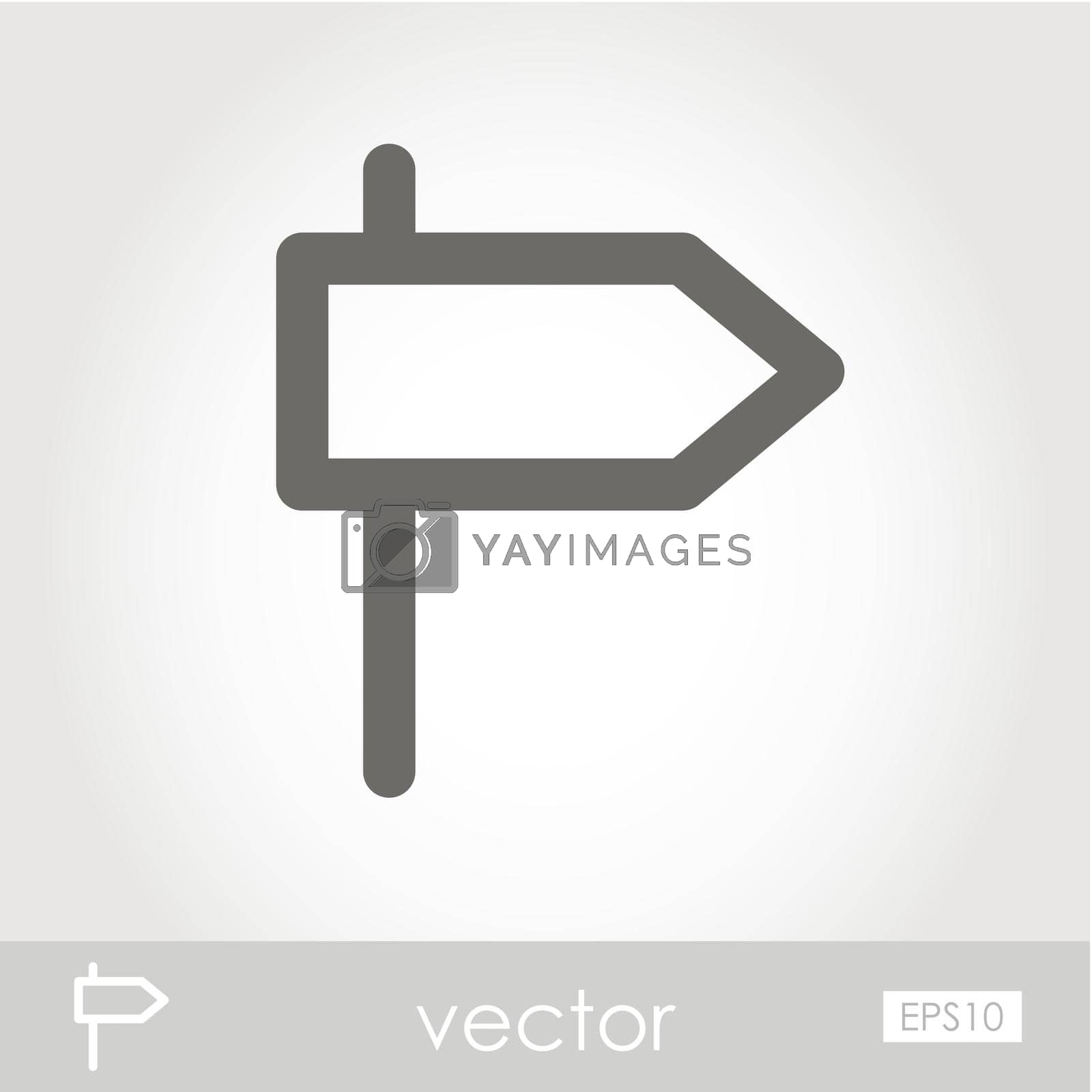 Royalty free image of Road Signpost vector icon by nosik
