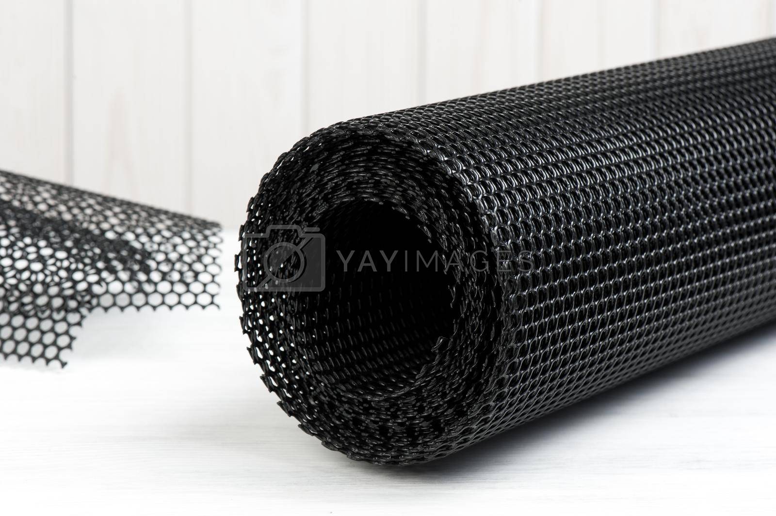 Royalty free image of black plastic net by norgal