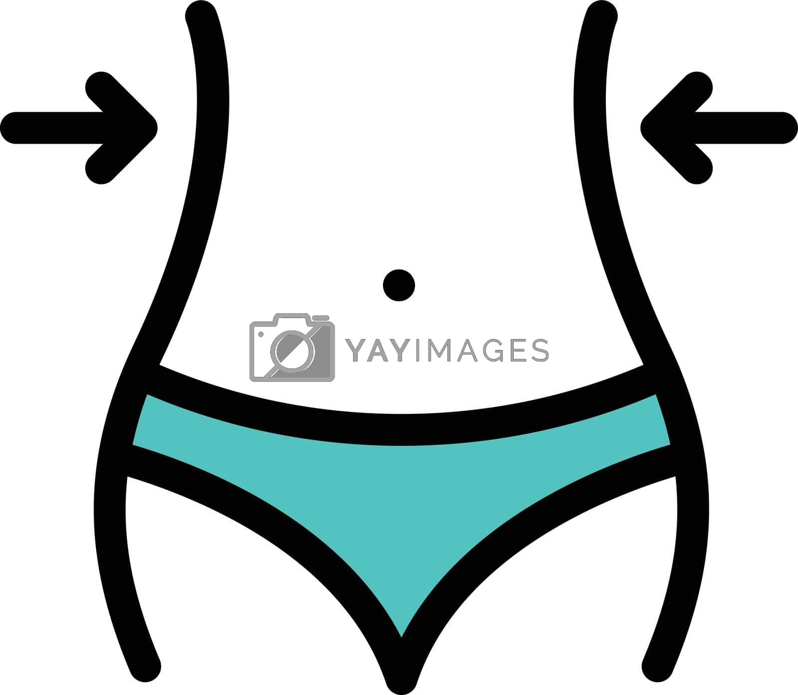 Royalty free image of waist by FlaticonsDesign