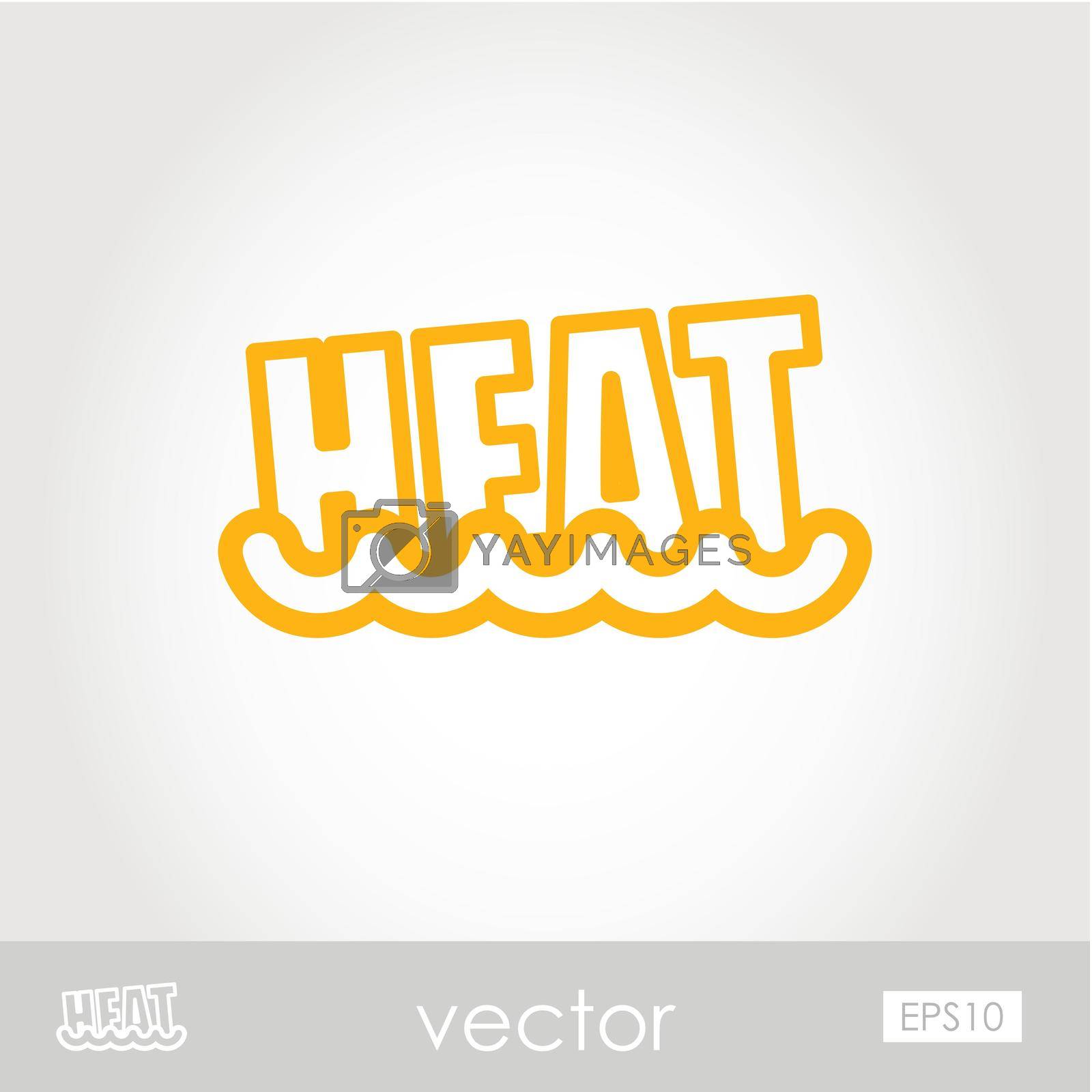 Royalty free image of Heat outline icon. Summer. Vacation by nosik