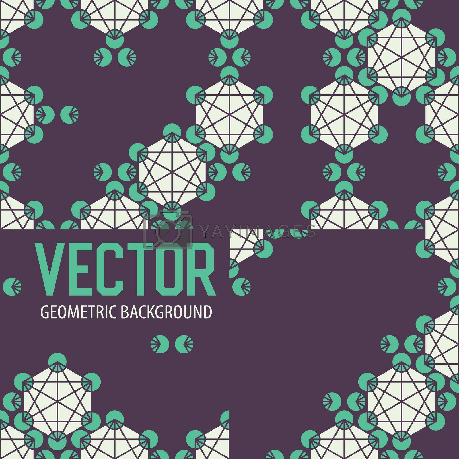 Royalty free image of Geometric tiles decoration background by dacascas
