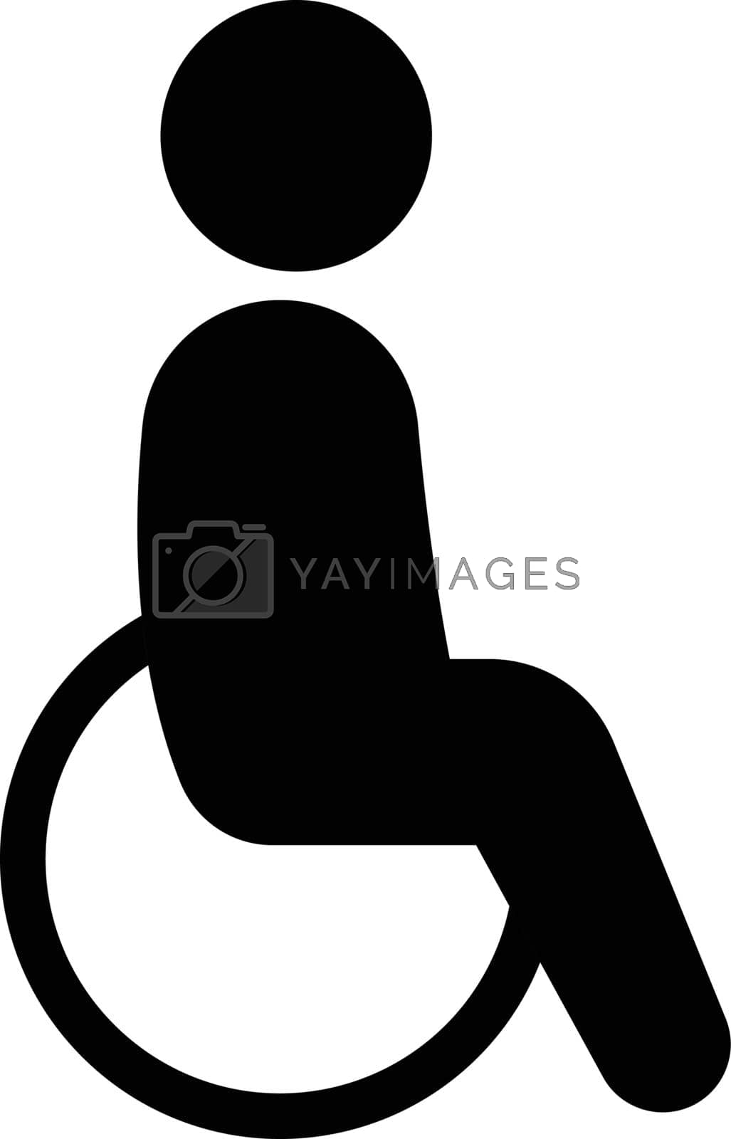 Royalty free image of wheelchair by FlaticonsDesign