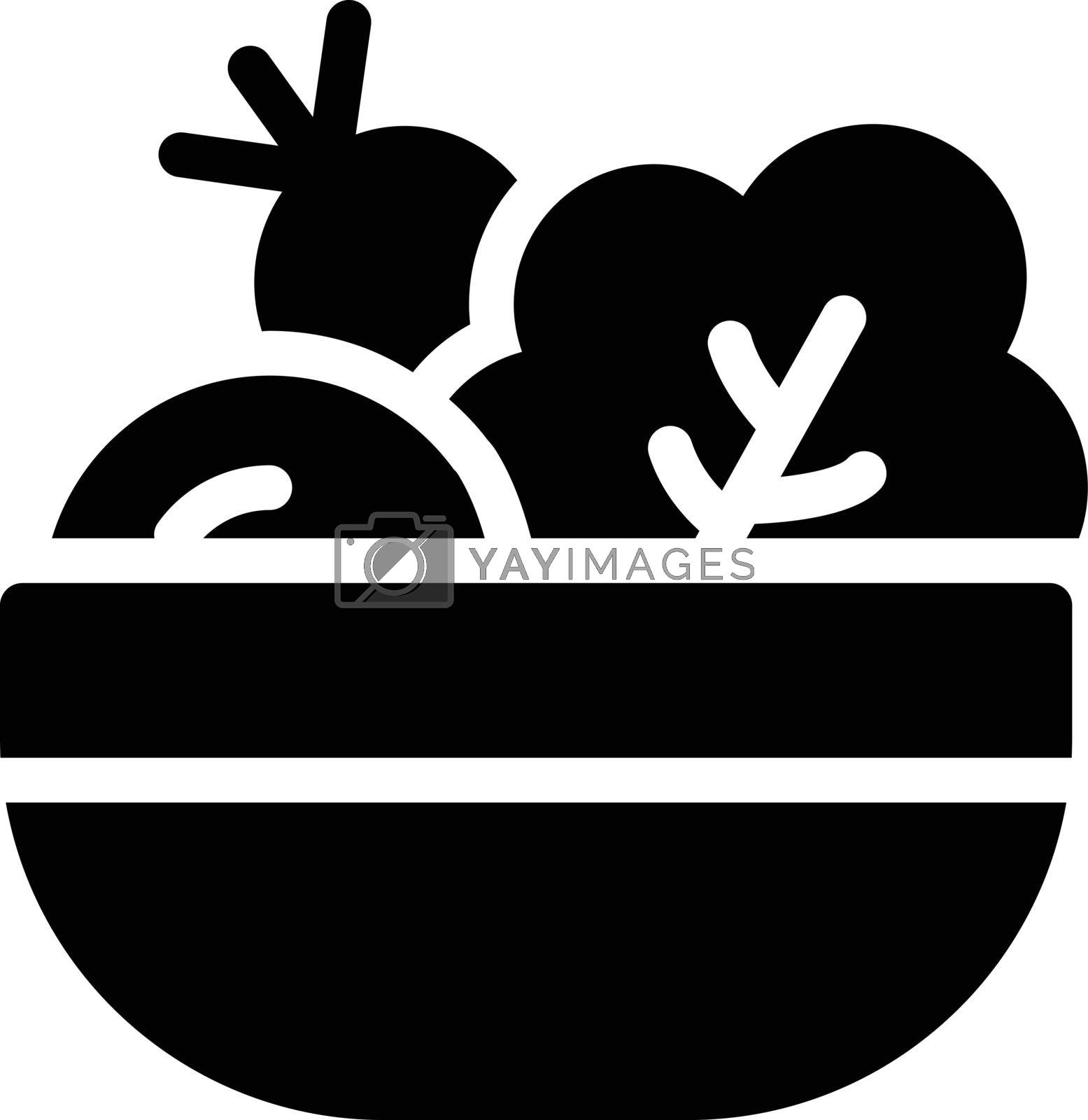 Royalty free image of vegetarian  by FlaticonsDesign